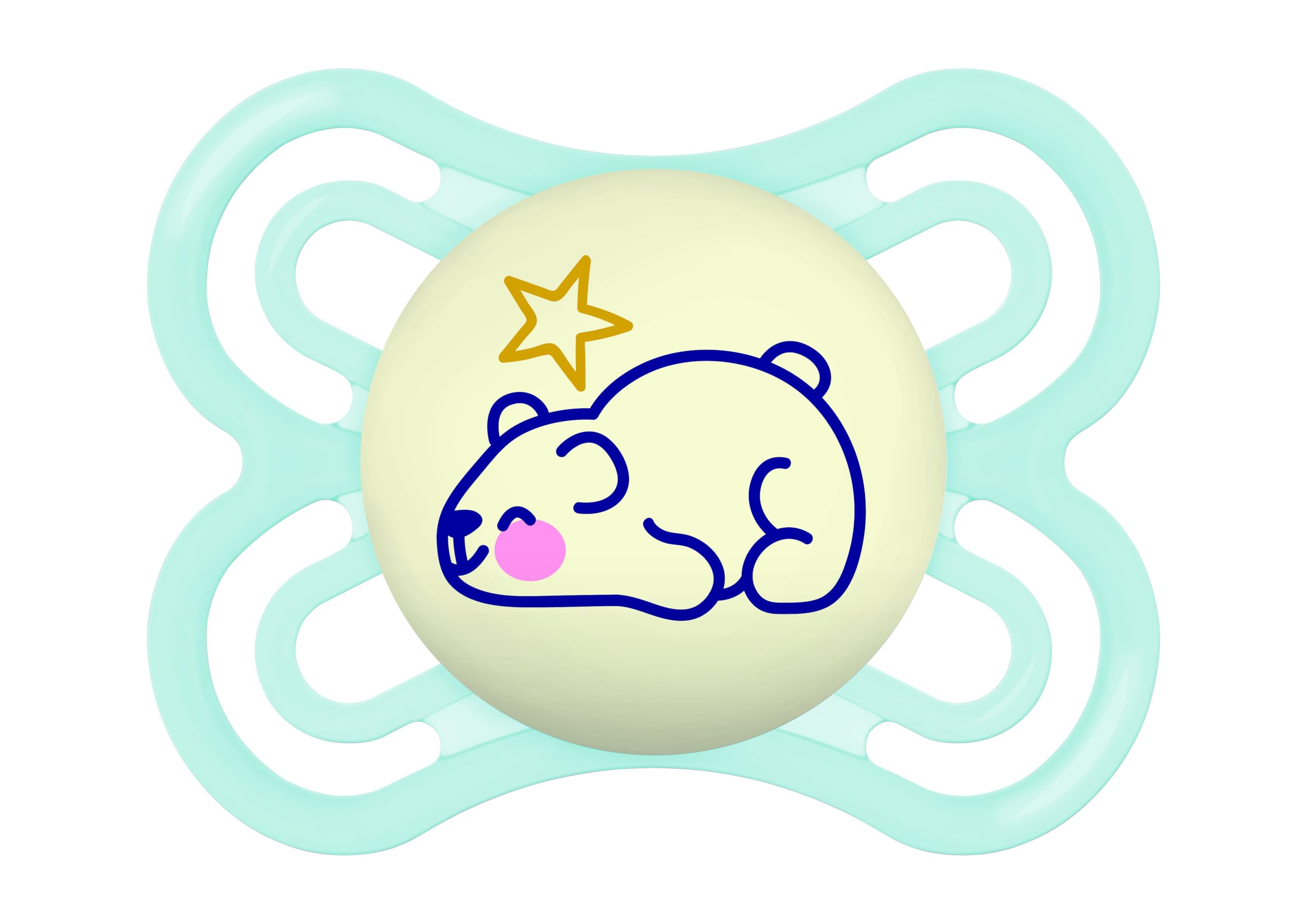 mam-chupete-perfect-2-6-meses-azul-brillante-1-ud-brilla-en-la-oscuridad-tetina- image 1