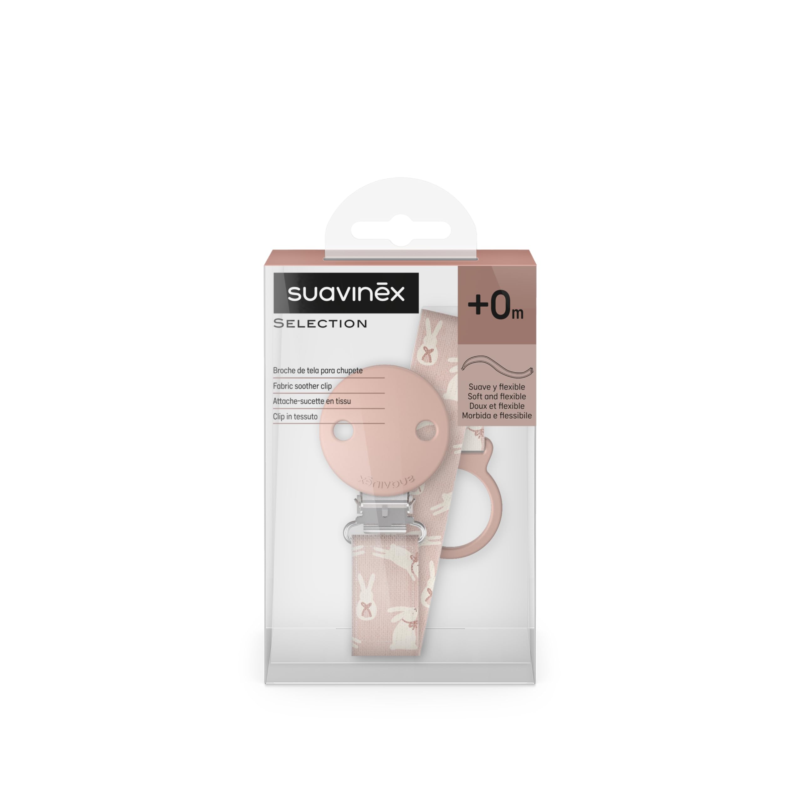 suavinex-wonder-conejitos-rosa-chupetero-de-tela-reversible-con-pinza-para-chupe image 5