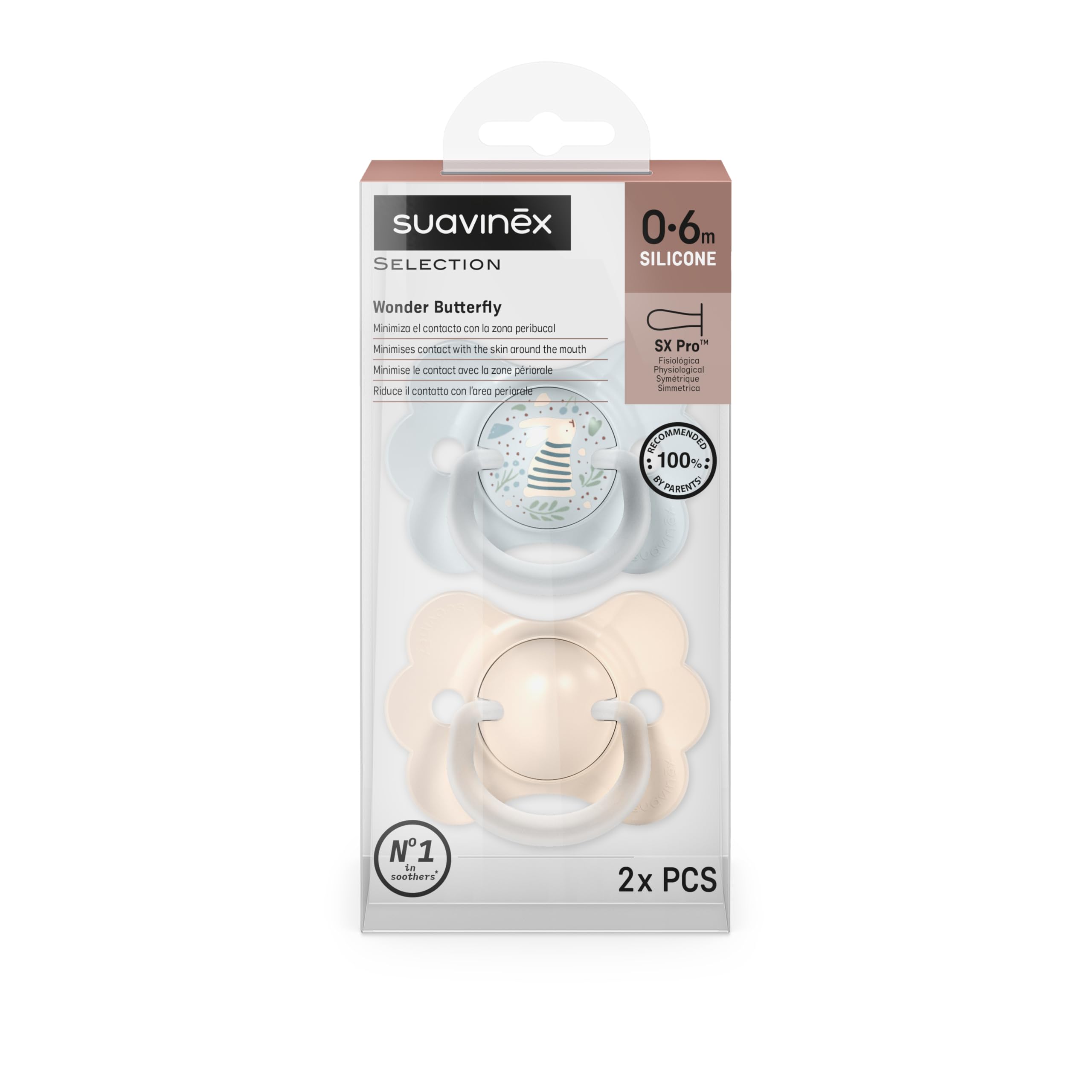 suavinex-wonder-butterfly-pack-2-chupetes-0-6-meses-tetina-fisiol-gica-de-silico image 5