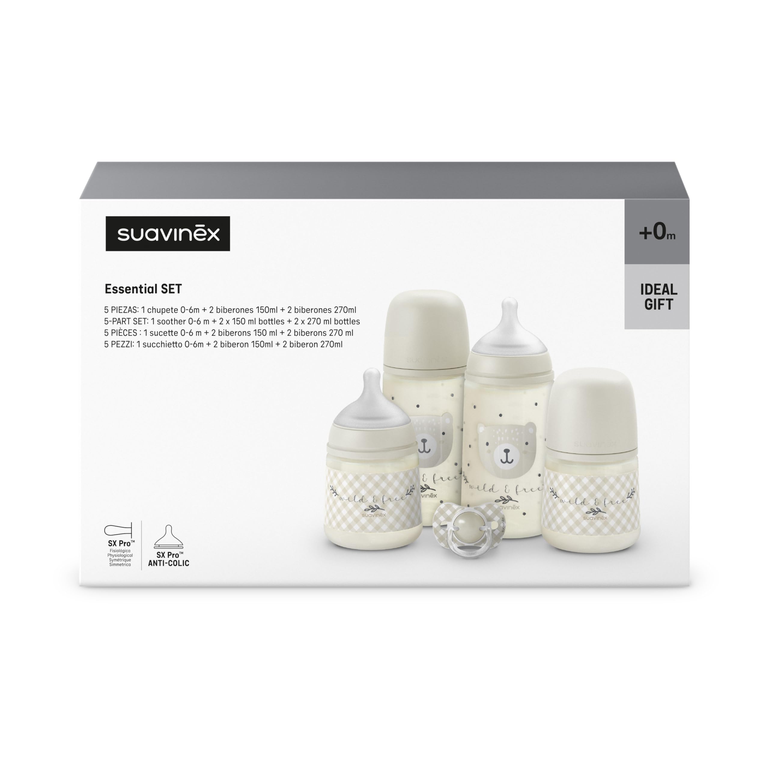 suavinex-set-biberones-reci-n-nacido-wild-free-beige-5-piezas-con-tetinas-fisiol image 5