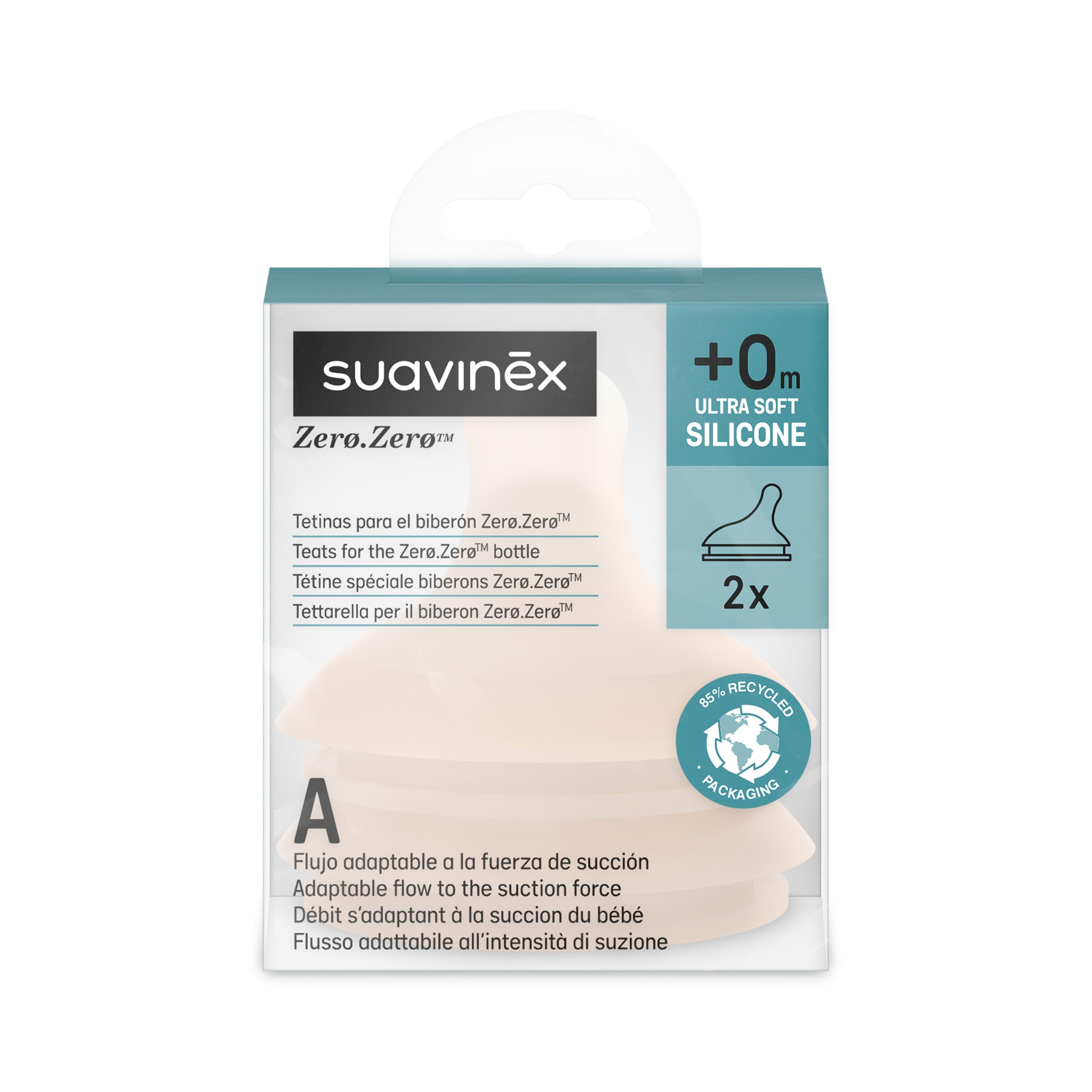 suavinex-zero-zero-pack-de-2-tetinas-de-repuesto-flujo-adaptable-a-para-biber-n- image 2