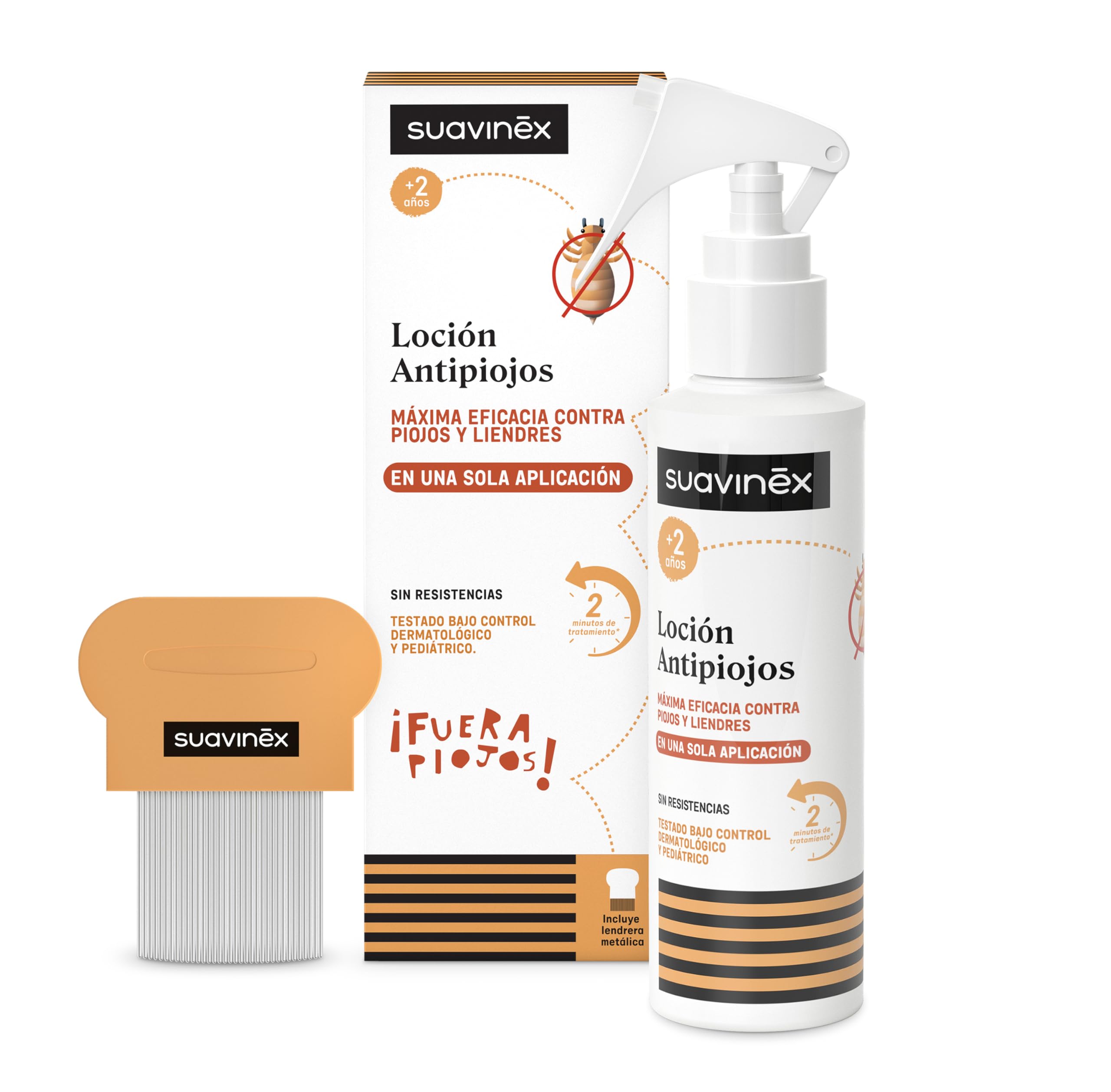 suavinex-pack-loci-n-antipiojos-y-liendres-125-ml-lendrera-met-lica-spray-eficaz image 1