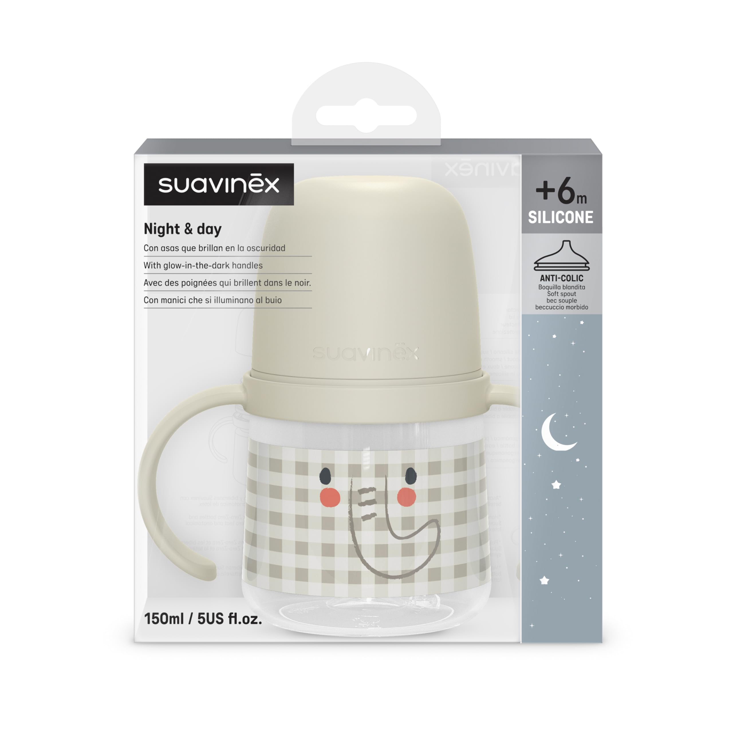 suavinex-vaso-aprendizaje-beb-150-ml-con-asas-que-brillan-en-la-oscuridad-boquil image 3