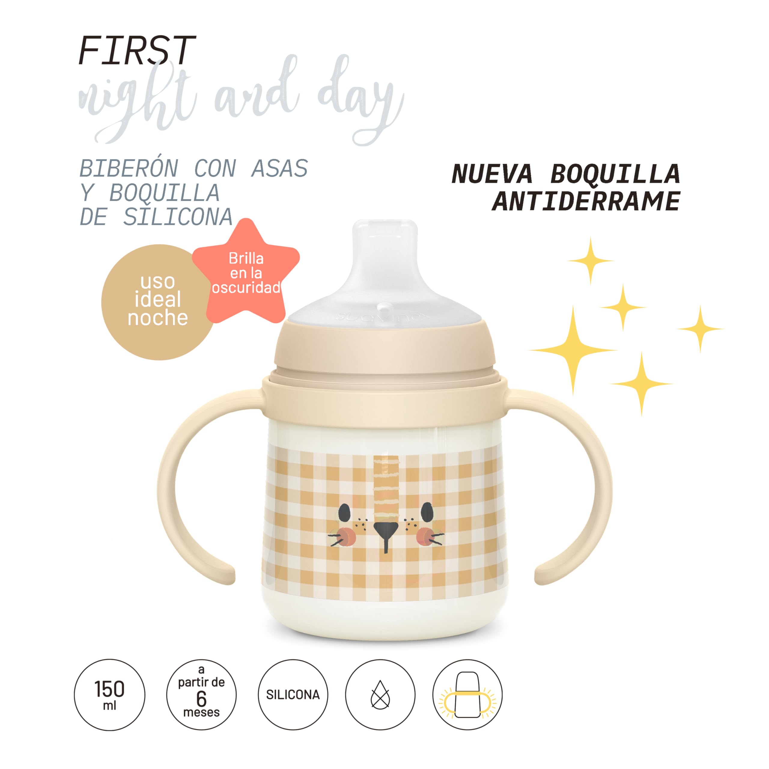 suavinex-vaso-aprendizaje-beb-150-ml-con-asas-que-brillan-en-la-oscuridad-boquil image 4