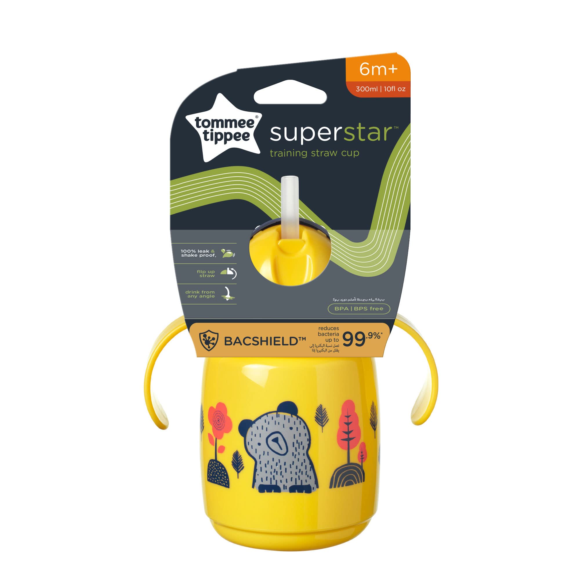 tommee-tippee-superstar-taza-con-pajita-con-peso-300-ml-intellivalve-antifugas-y image 2