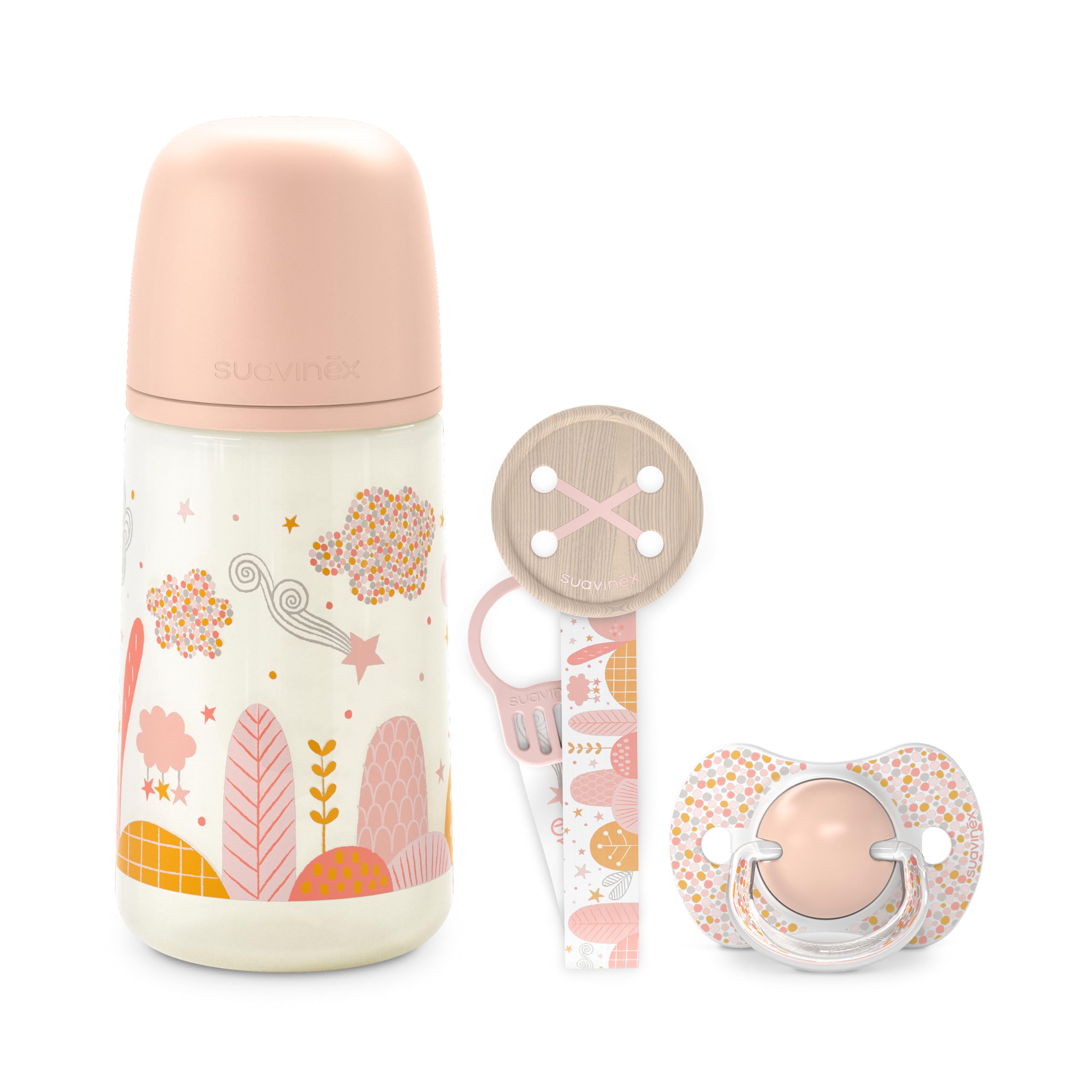 suavinex-pack-reci-n-nacido-dreams-rosa-biber-n-antic-lico-270-ml-chupete-0-6-me image 1