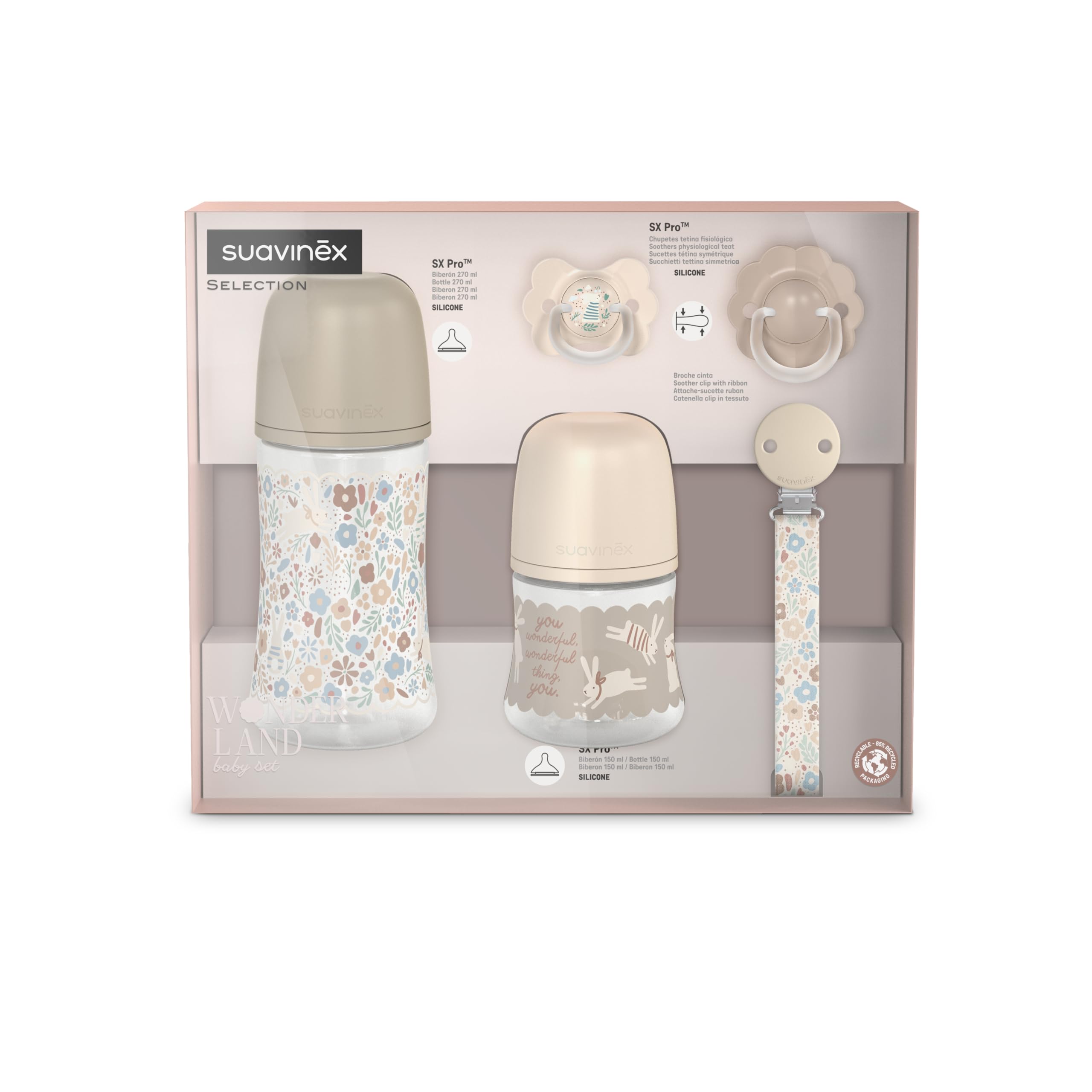 suavinex-canastilla-reci-n-nacido-wonderland-beige-set-regalo-con-biberones-anti image 2