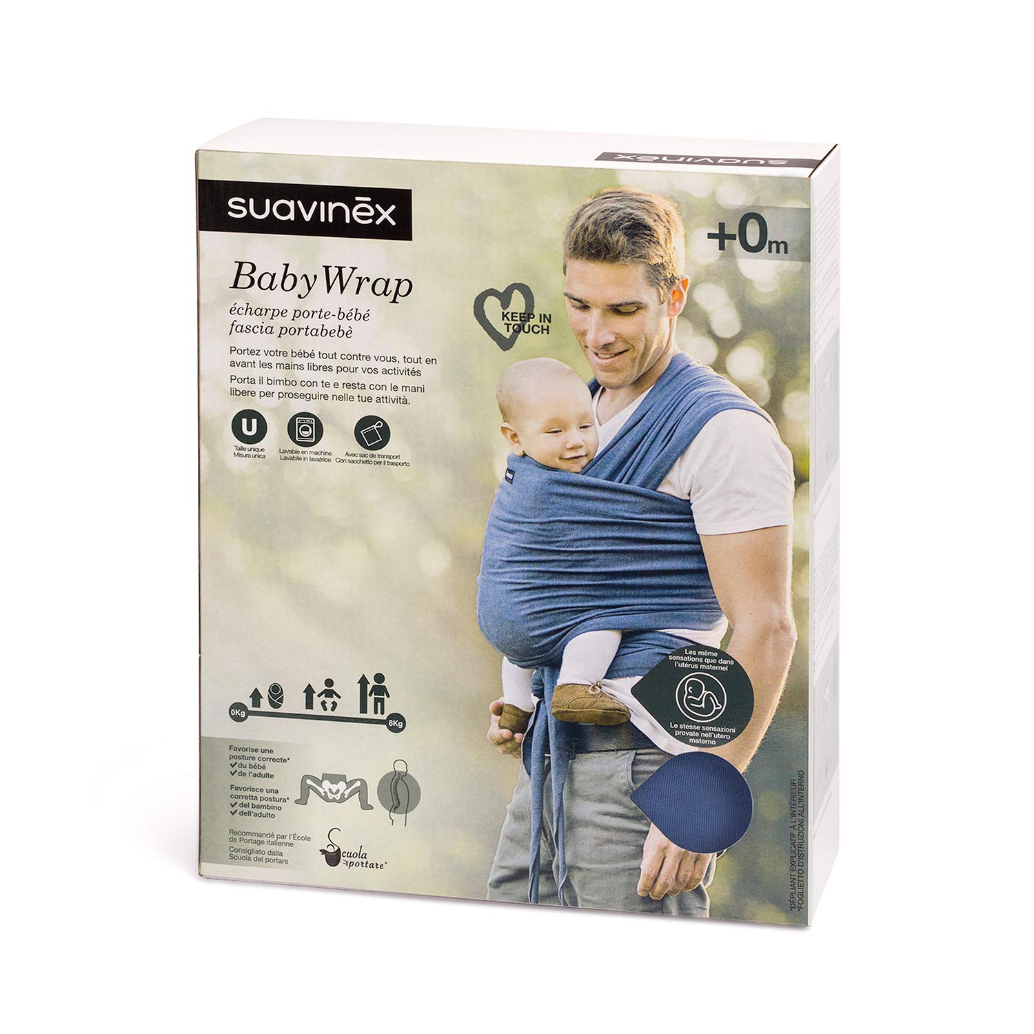 suavinex-baby-wrap-fular-portabeb-s-el-stico-ergon-mico-azul-apto-reci-n-nacidos image 3