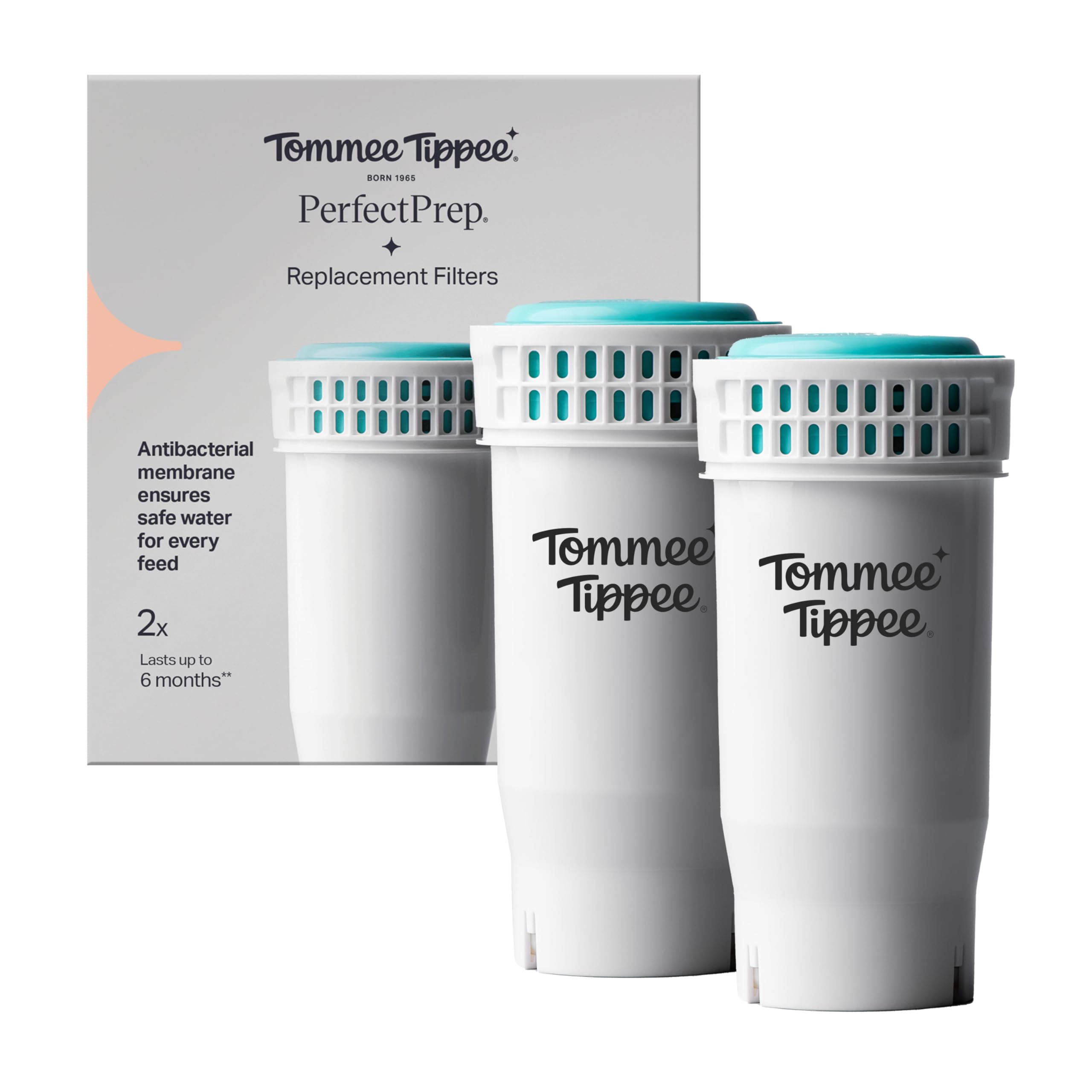 tommee-tippee-perfect-prep-pack-de-2-filtros-de-recambio-antibacterianos-compati image 1