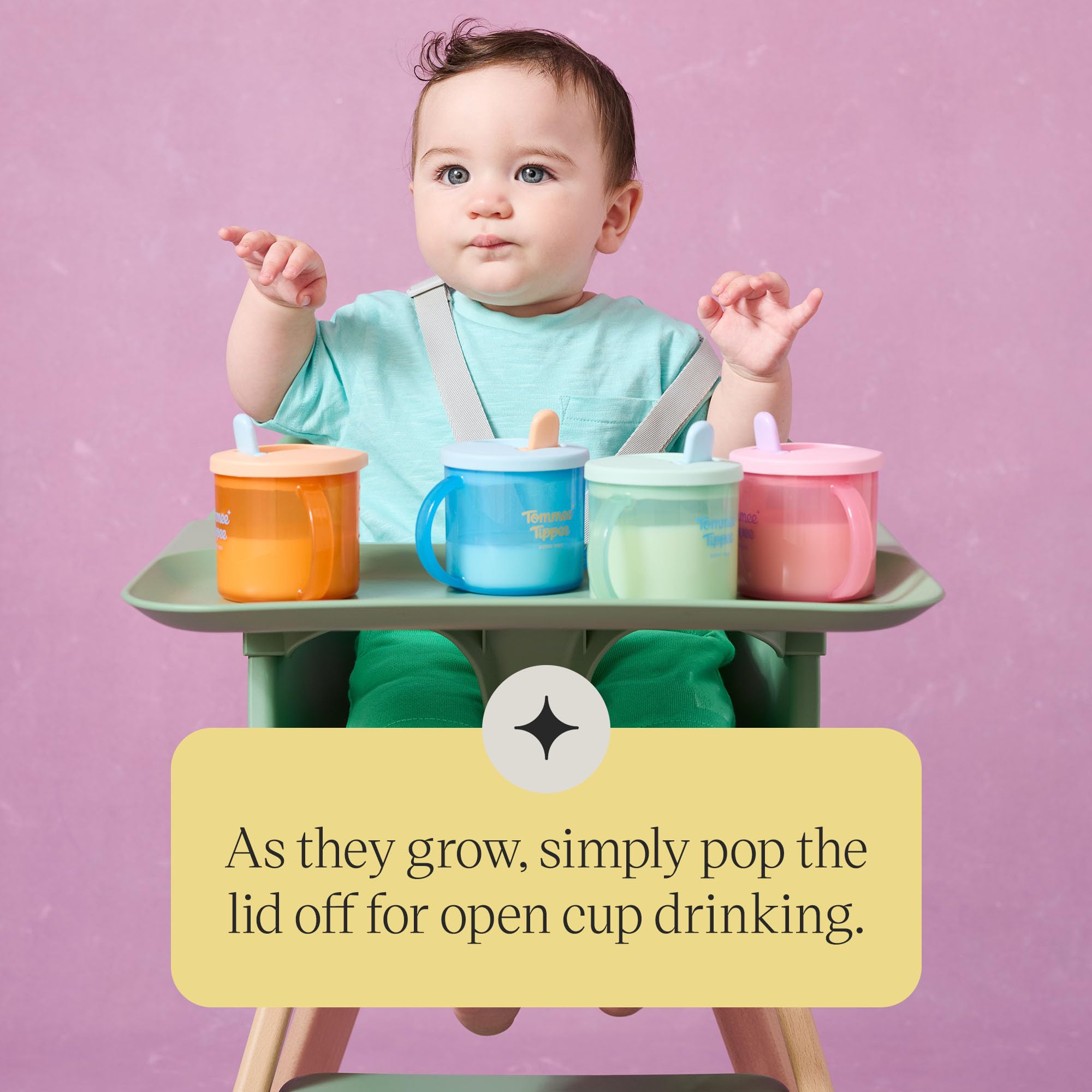 tommee-tippee-first-cup-pack-de-3-vasos-antiderrames-de-flujo-libre-con-boquilla image 5