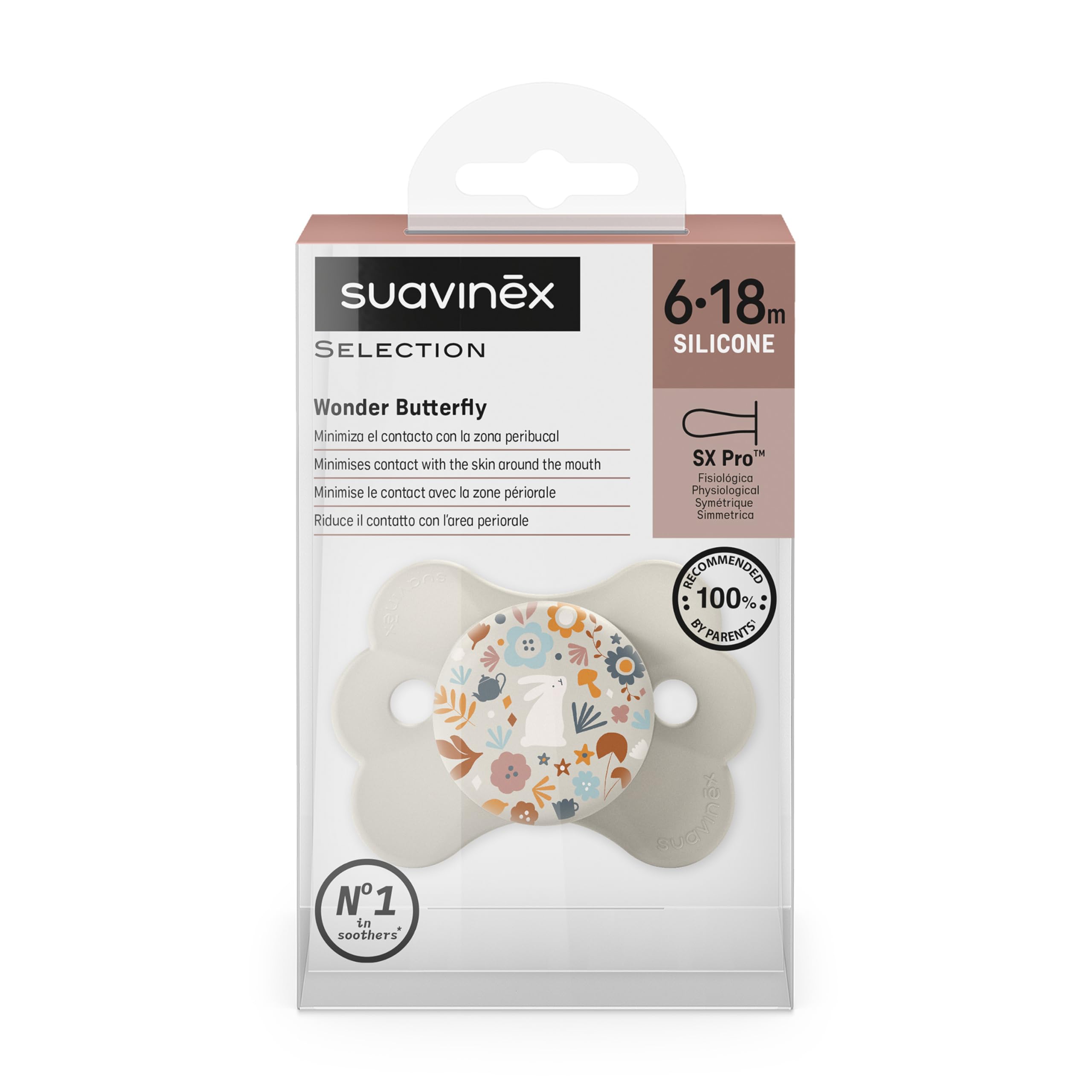 suavinex-chupete-wonderland-6-18-meses-beige-con-tetina-fisiol-gica-sx-pro-sim-t image 3