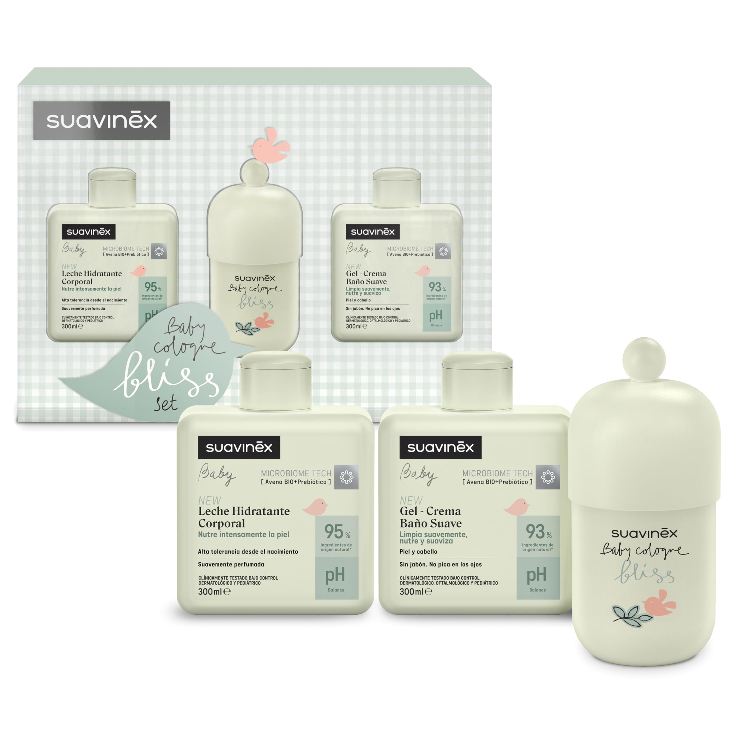 suavinex-bliss-pack-canastilla-baby-cologne-100-ml-gel-crema-ba-o-suave-300-ml-l image 1