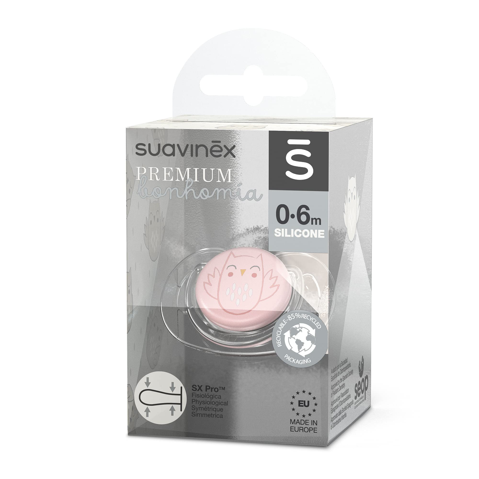 suavinex-bonhomia-sx-pro-chupete-fisiol-gico-de-silicona-para-beb-s-de-0-6-meses image 4