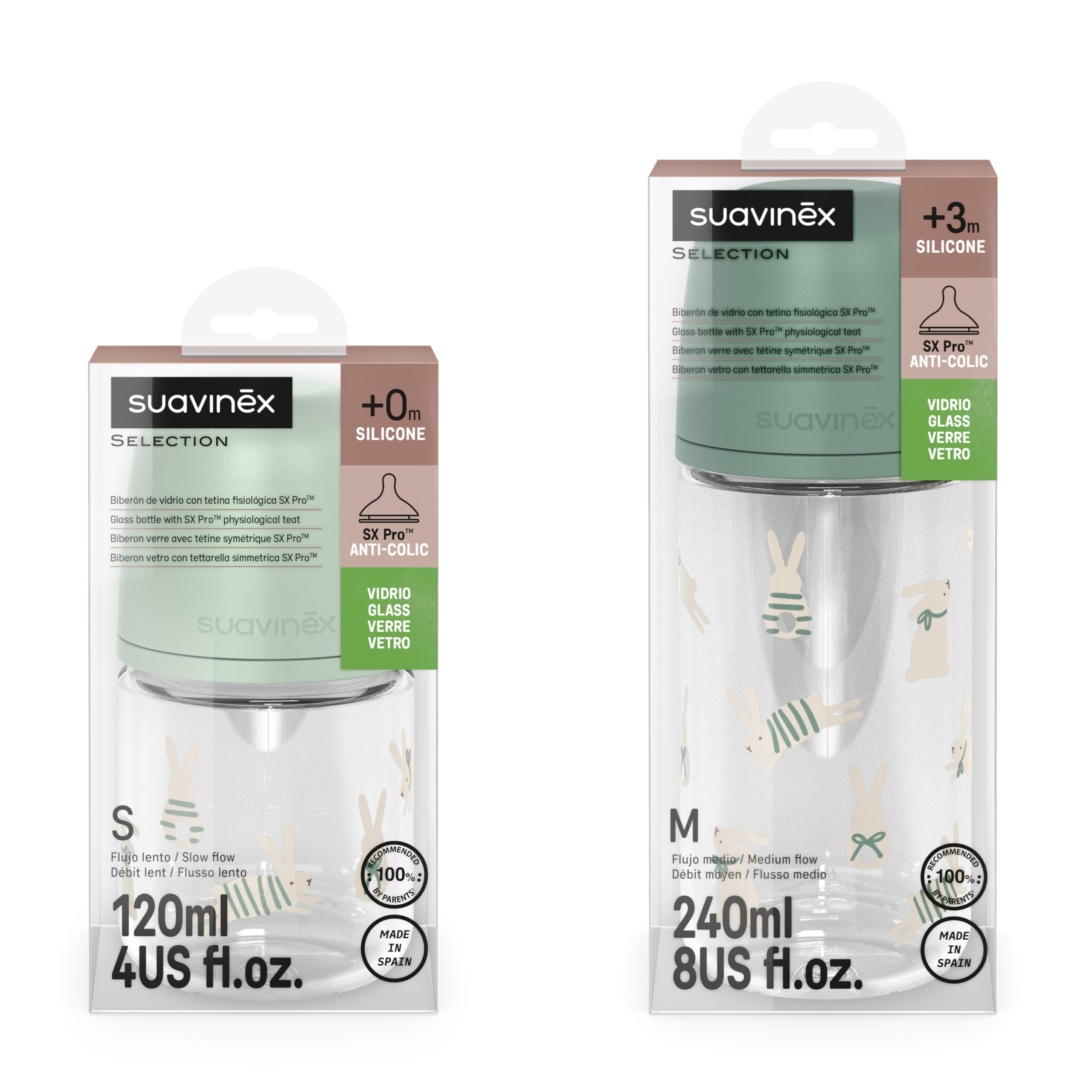 suavinex-pack-2-biberones-de-vidrio-antic-licos-con-tetina-fisiol-gica-sx-pro-12 image 7