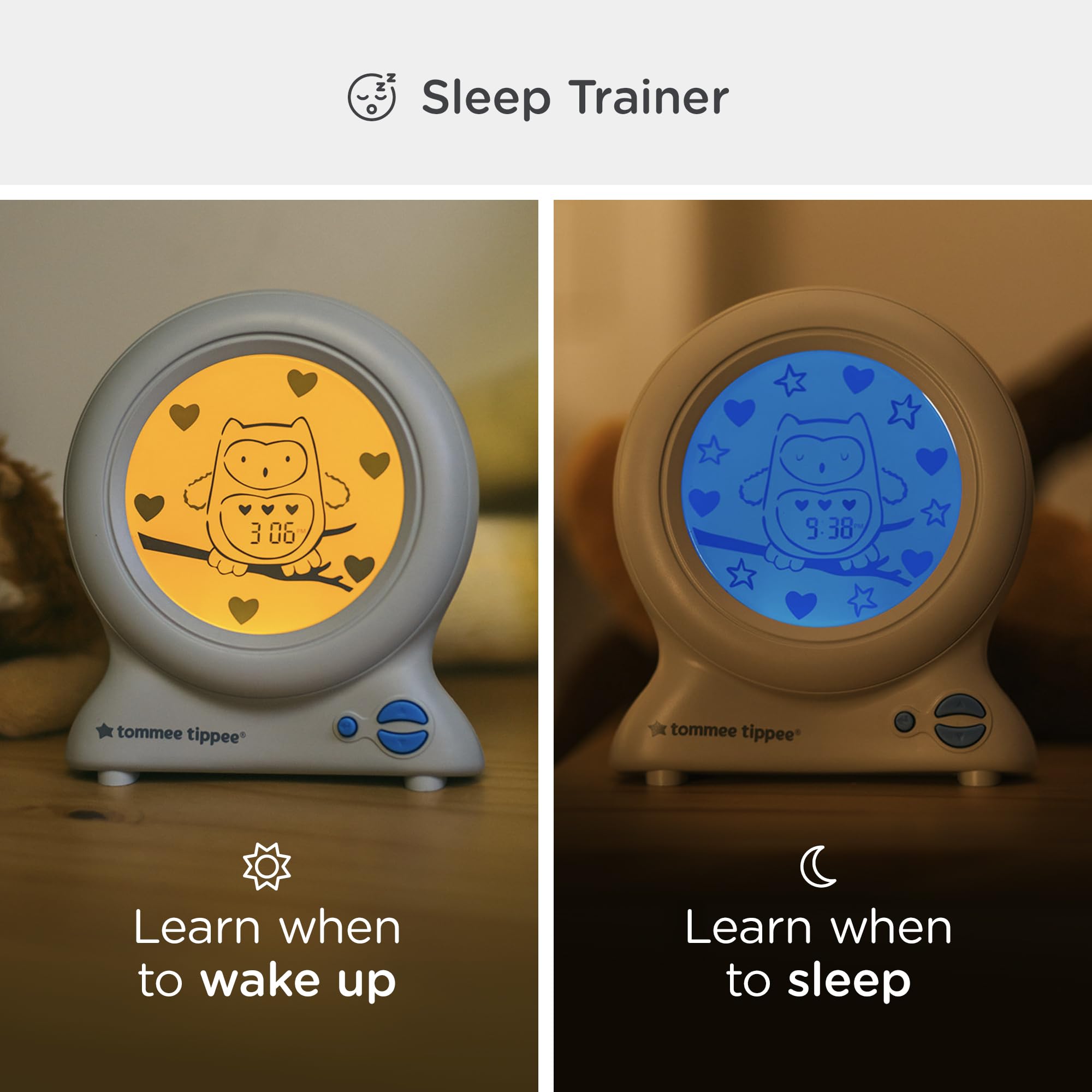 tommee-tippee-groclock-reloj-despertador-entrenador-de-sue-o-y-luz-nocturna-usb- image 2