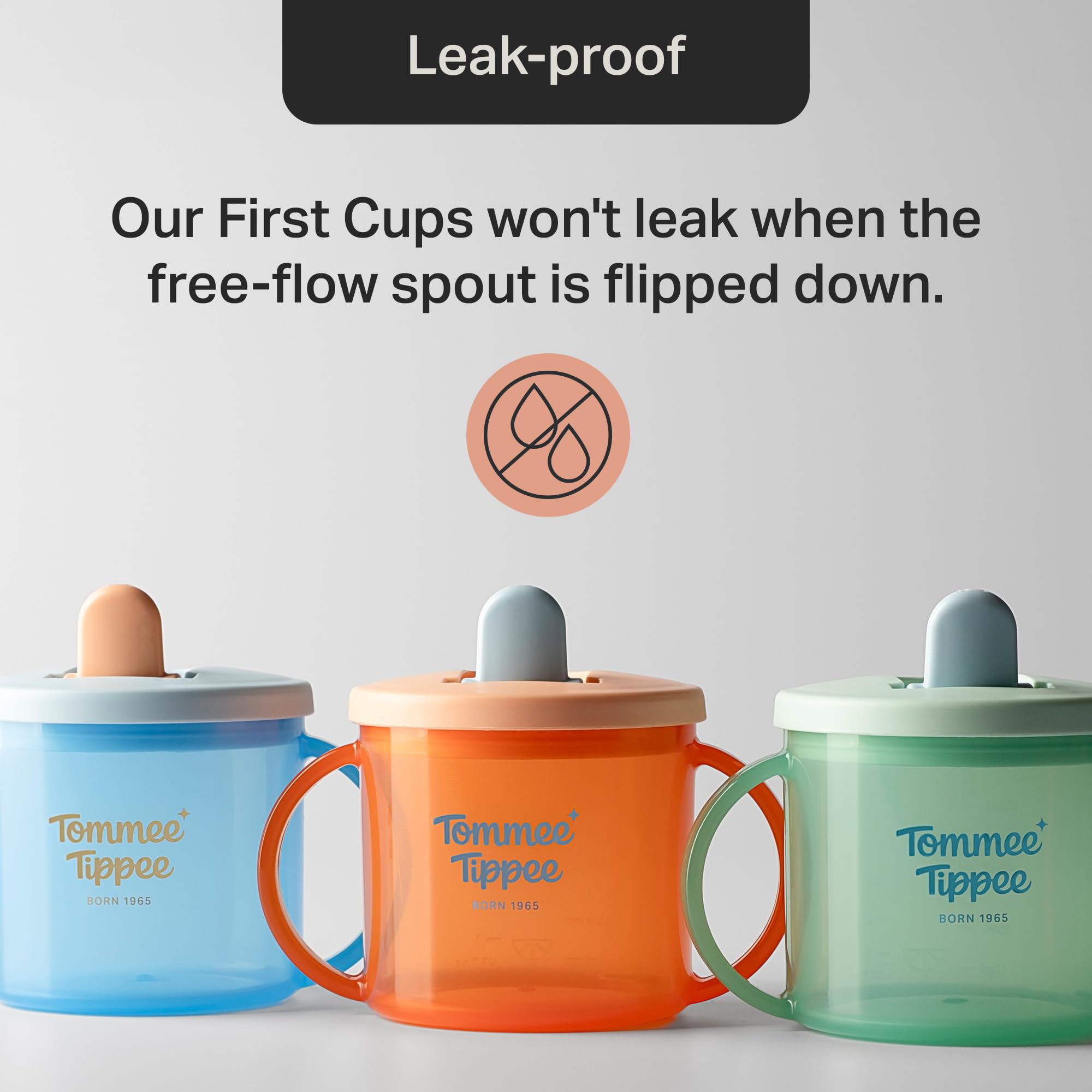 tommee-tippee-first-cup-pack-de-3-vasos-antiderrames-de-flujo-libre-con-boquilla image 4