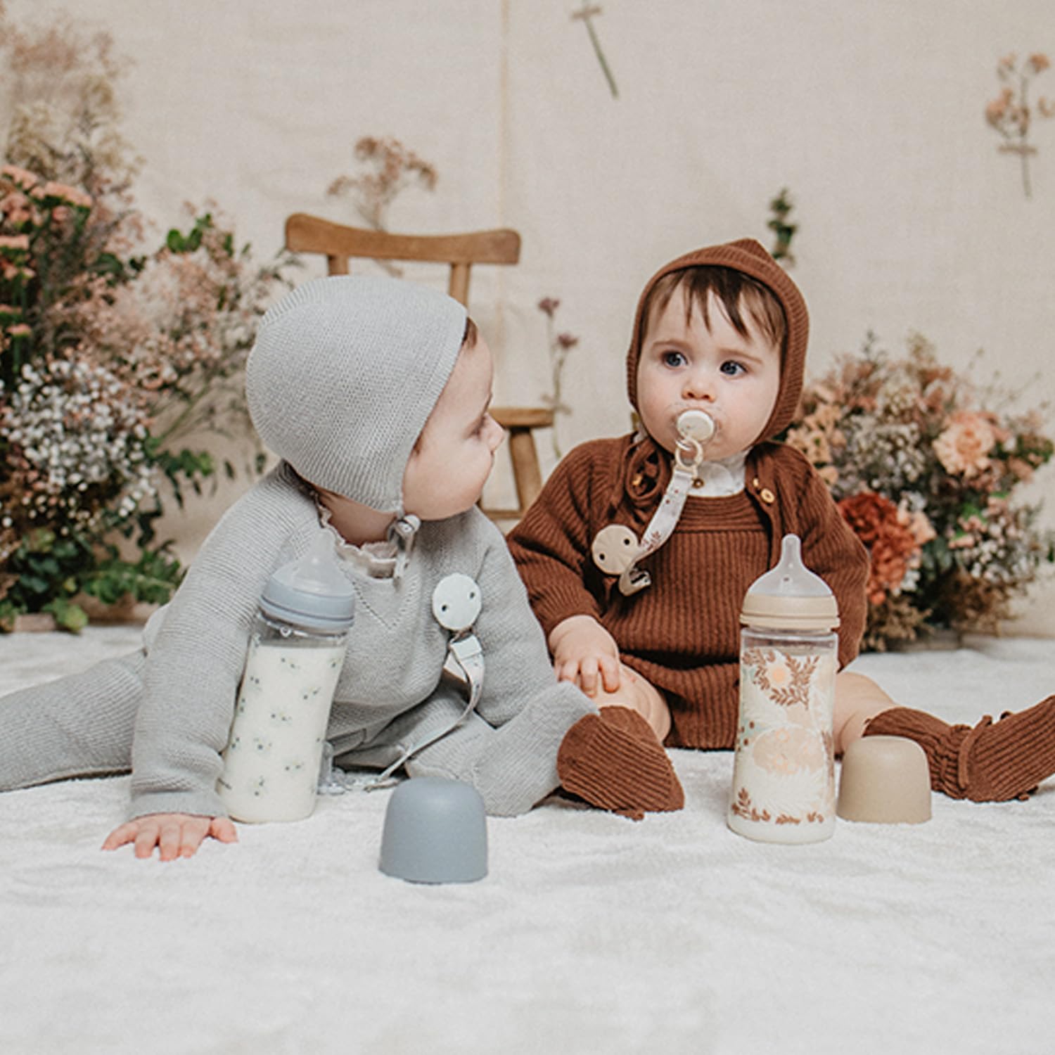 suavinex-poetry-chupetero-de-tela-reversible-con-clip-beige-para-beb-s-0-meses image 8