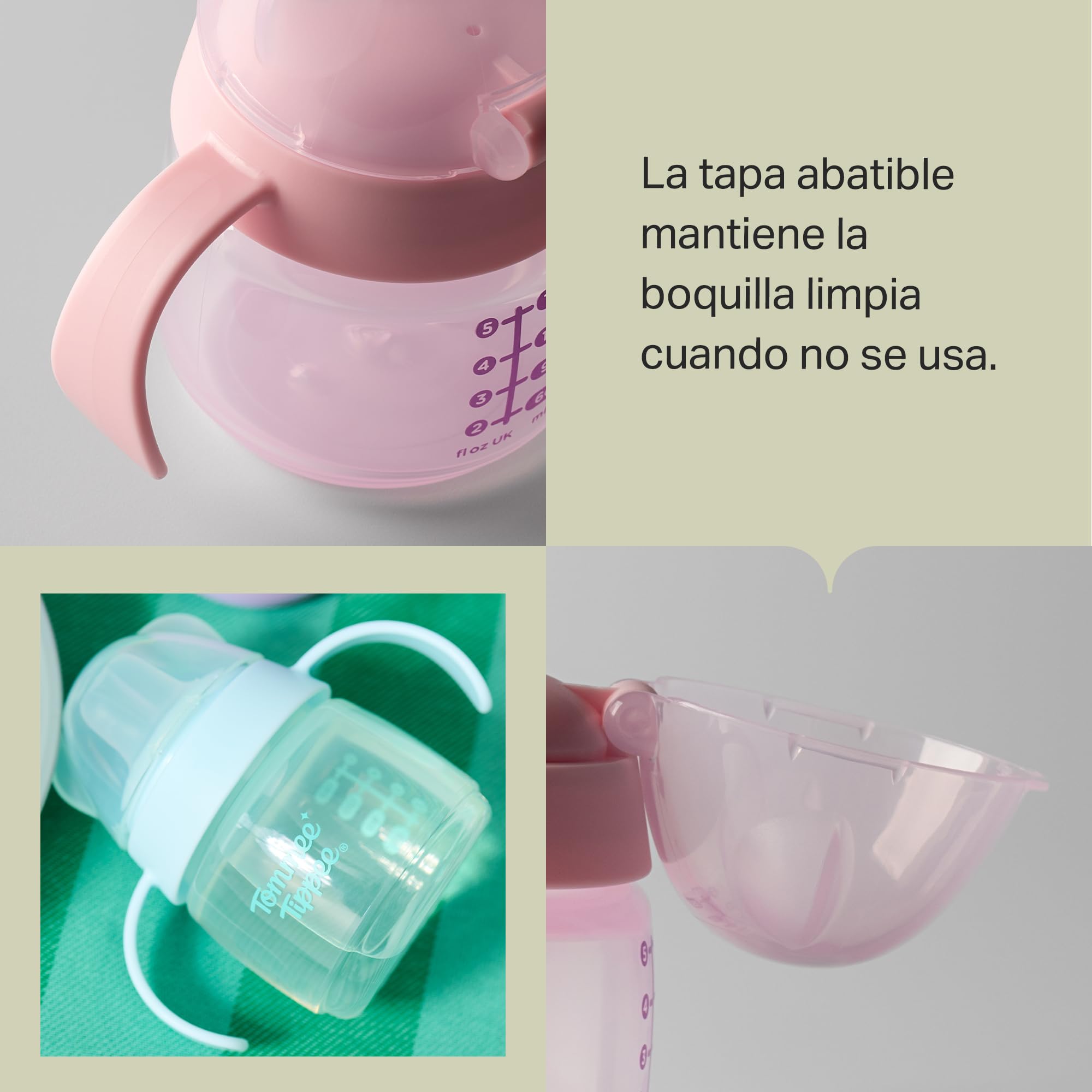 tommee-tippee-vaso-de-transici-n-con-boquilla-150-ml-antiderrames-pack-2-verde-y image 6