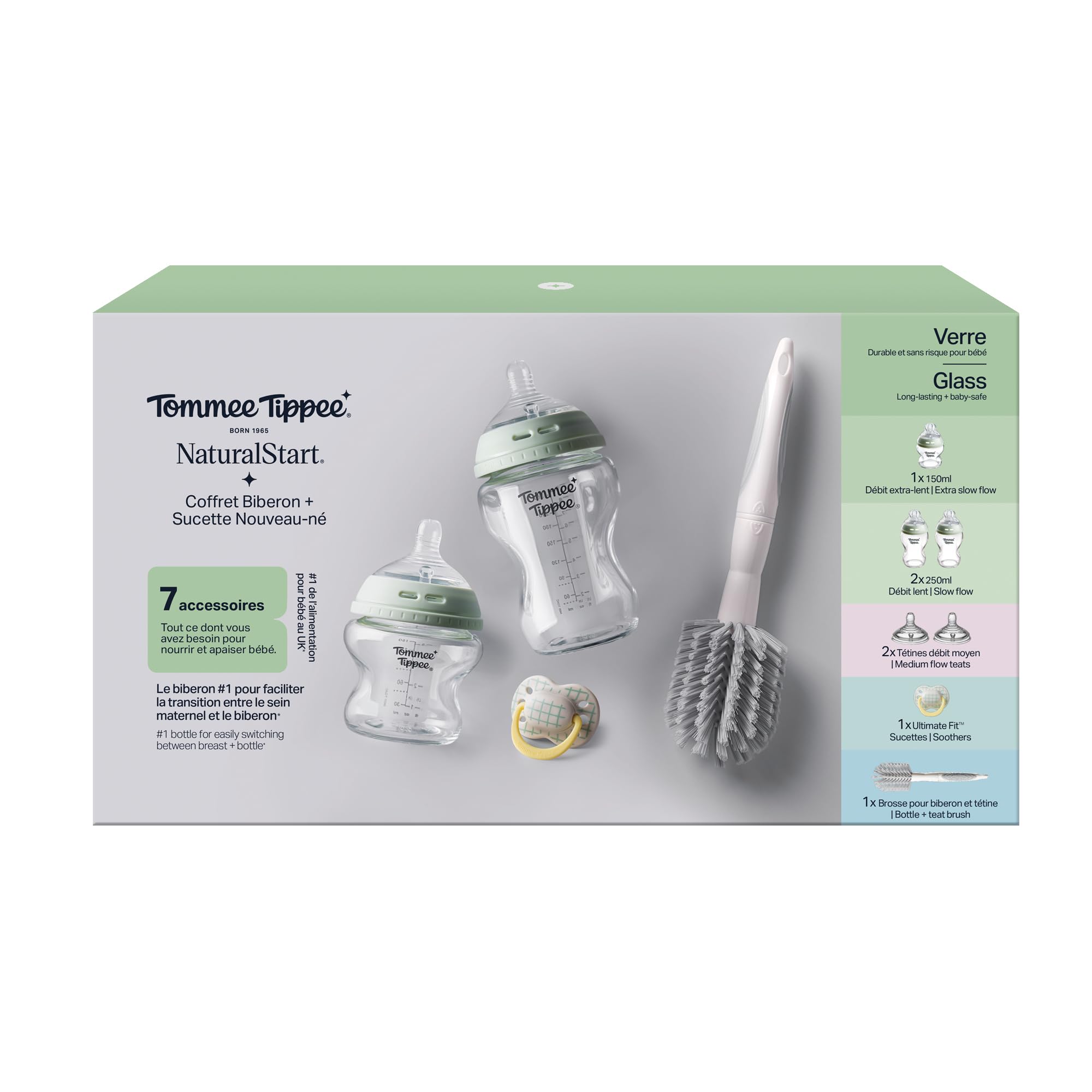 tommee-tippee-natural-start-set-de-inicio-biberones-de-vidrio-antic-licos-150-ml image 2