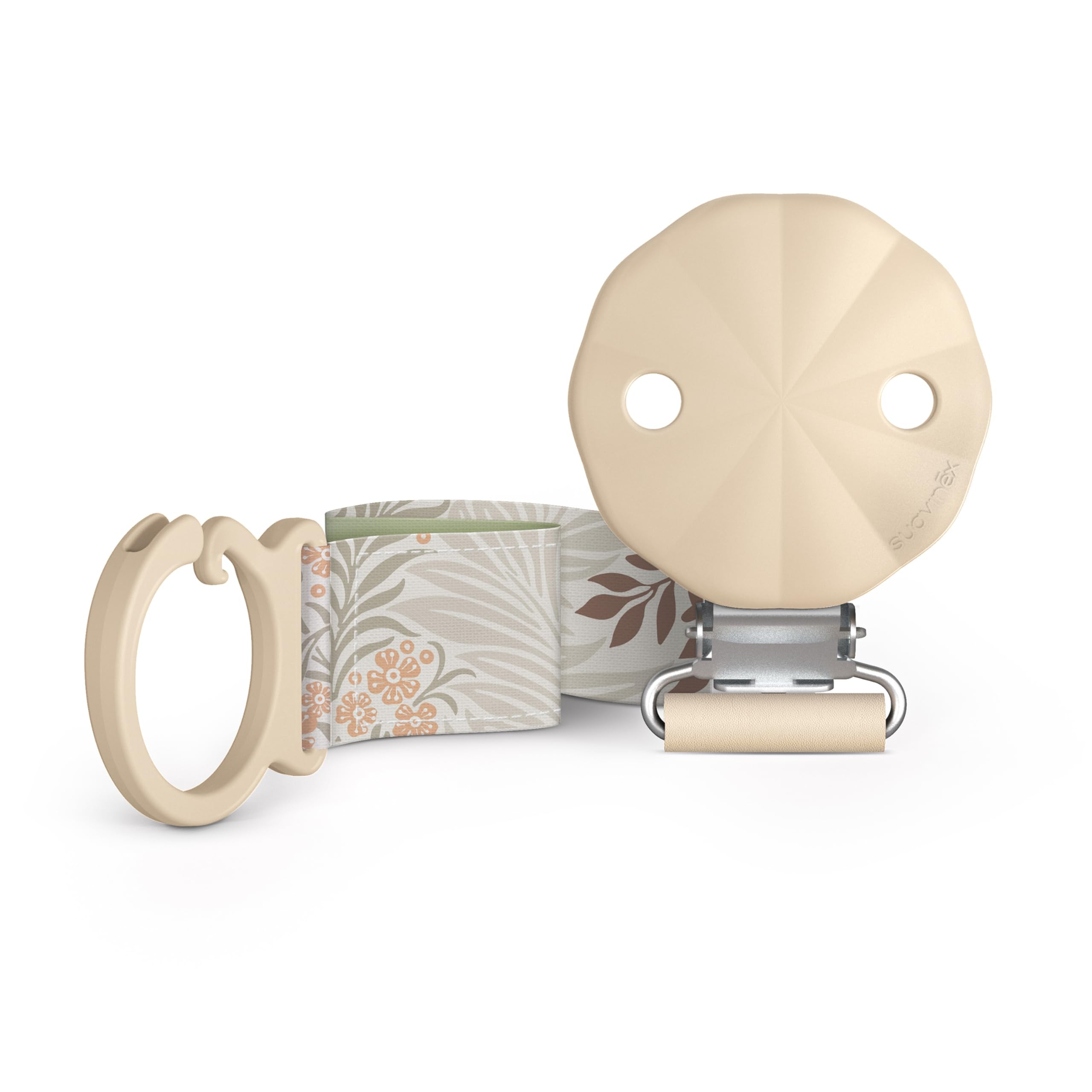 suavinex-poetry-chupetero-de-tela-reversible-con-clip-beige-para-beb-s-0-meses image 4