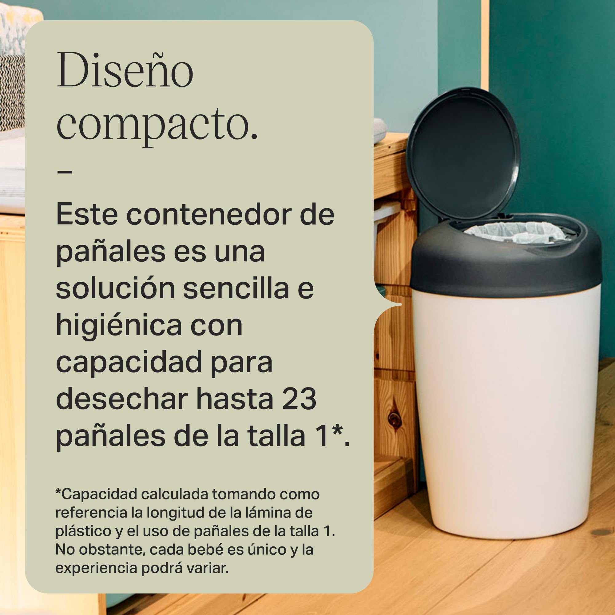 tommee-tippee-simplee-sangenic-contenedor-para-pa-ales-con-cartucho-greenfilm-an image 6