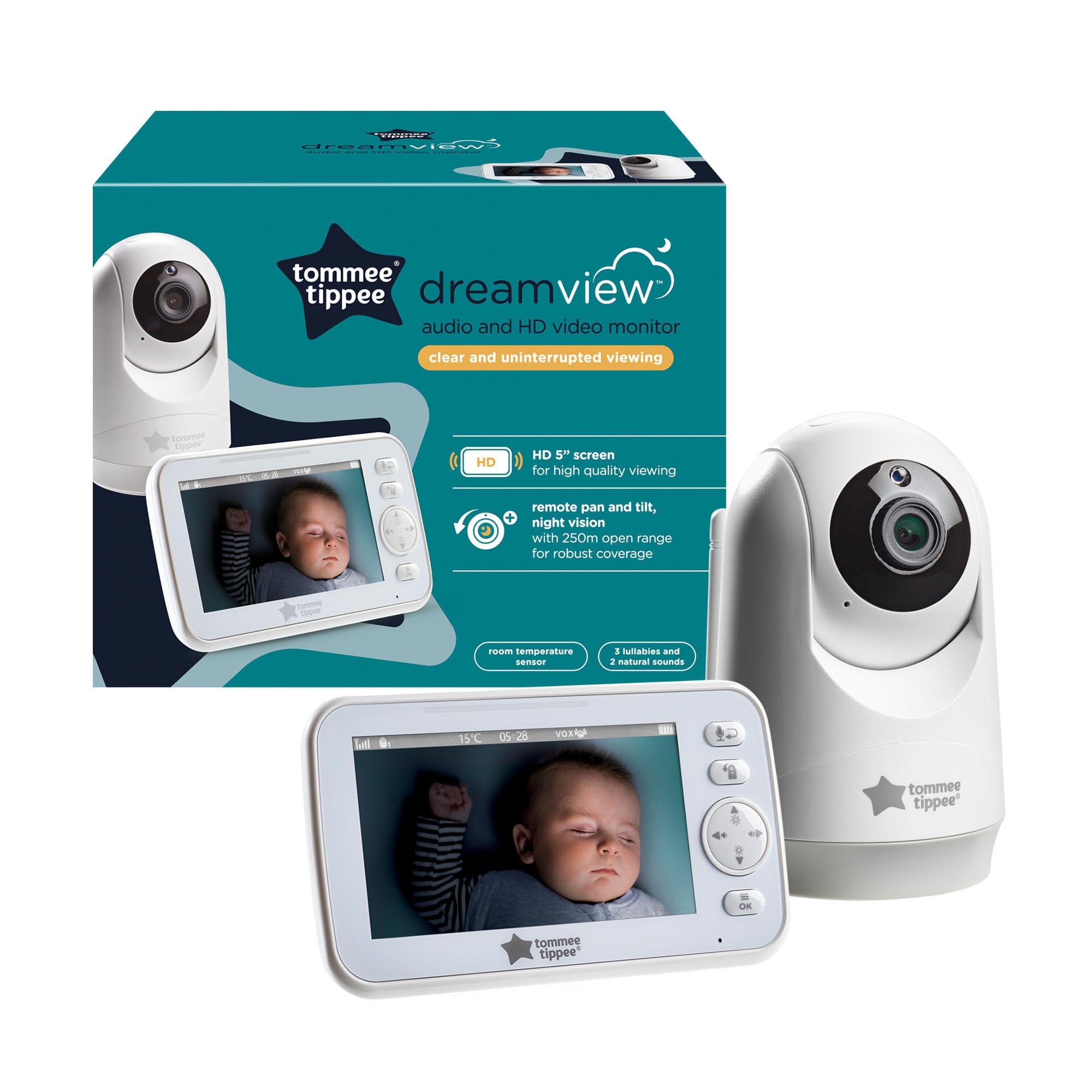 tommee-tippee-dreamview-monitor-de-beb-hd-de-audio-y-video-con-c-mara-panor-mica image 2