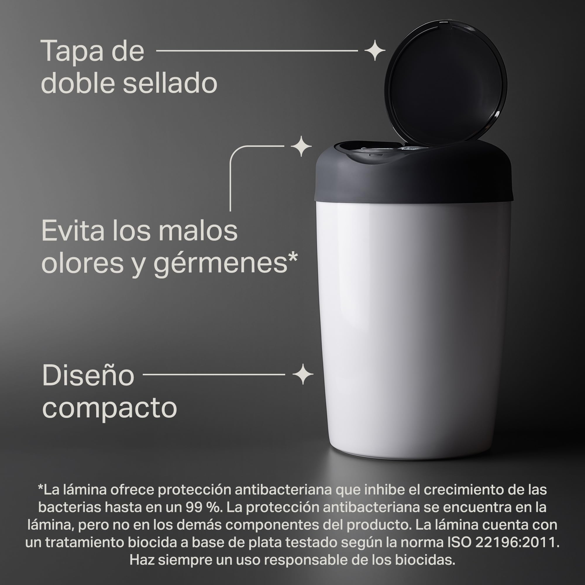 tommee-tippee-simplee-sangenic-contenedor-para-pa-ales-con-cartucho-greenfilm-an image 4