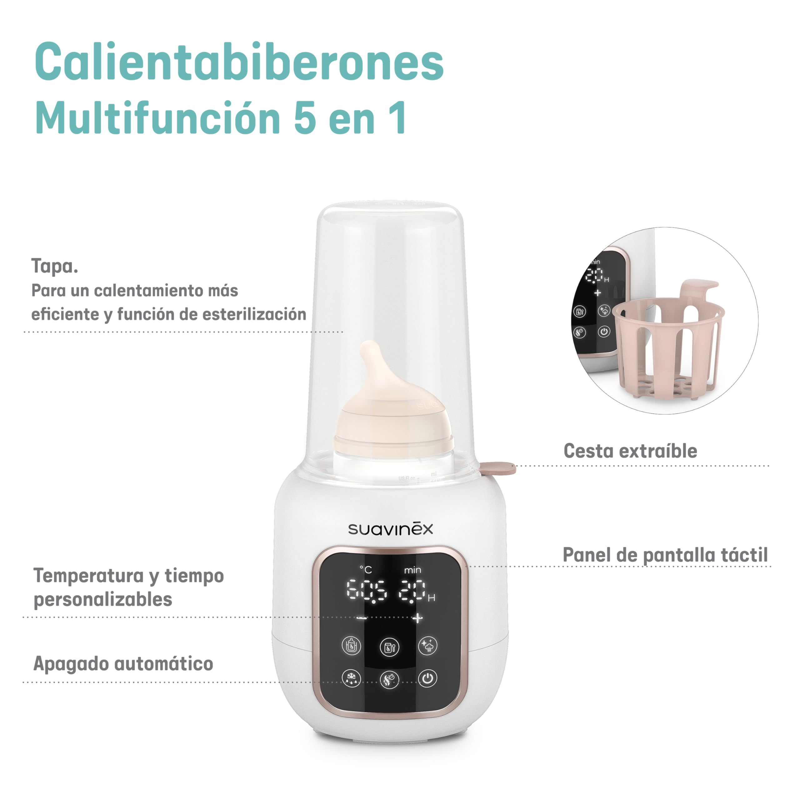 suavinex-calientabiberones-y-esterilizador-2-en-1-con-5-programas-autom-ticos-pa image 2