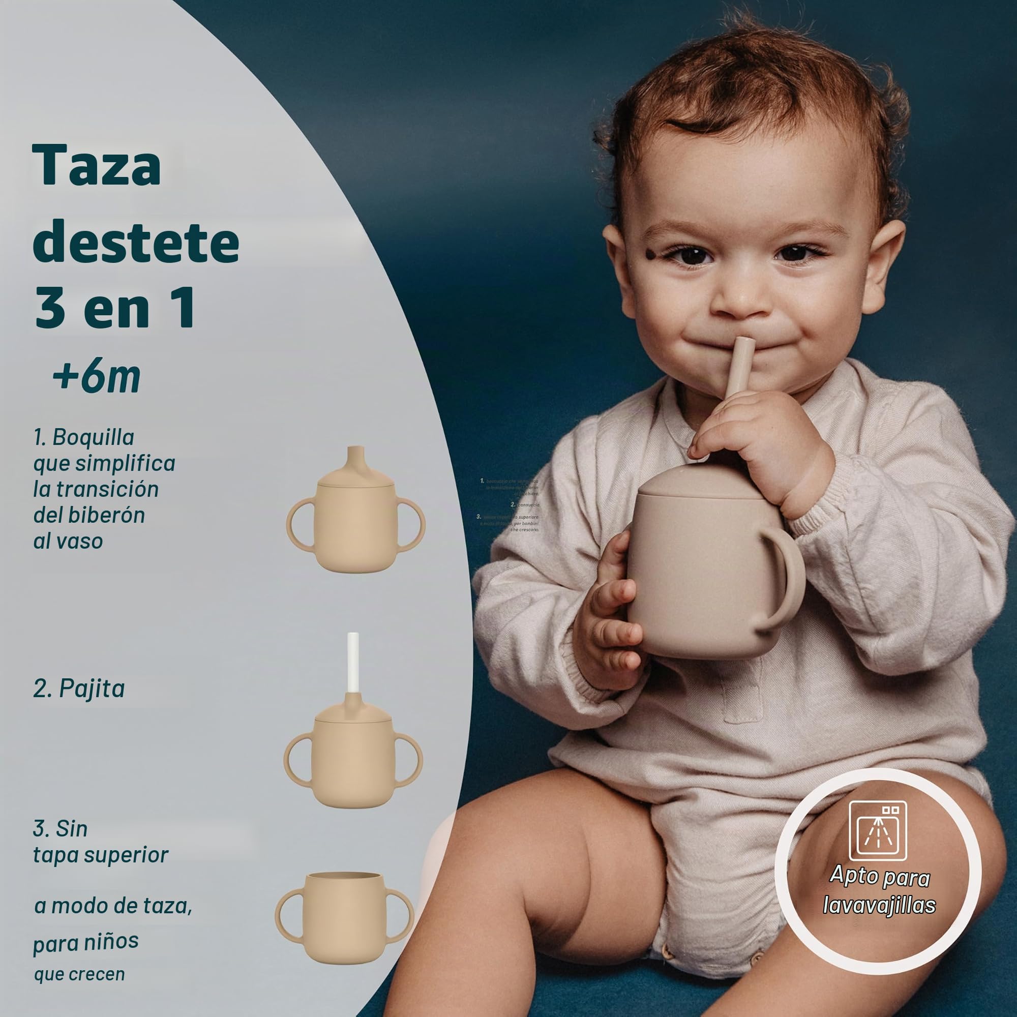 suavinex-vaso-aprendizaje-3-en-1-beige-taza-evolutiva-con-boquilla-pajita-taza-s image 6