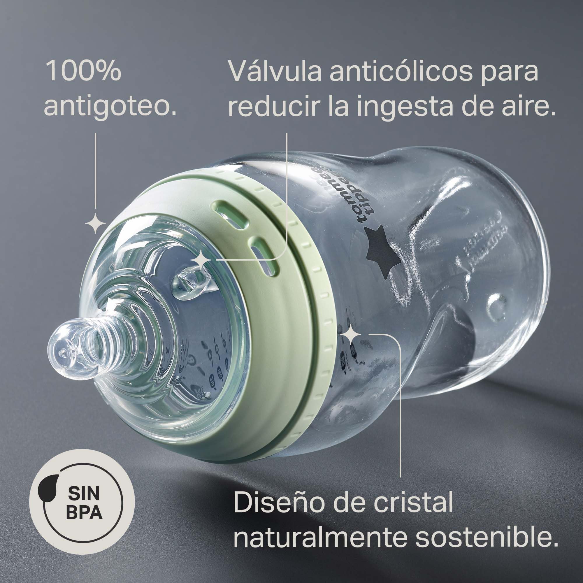 tommee-tippee-natural-start-biber-n-antic-licos-de-cristal-m-dico-250-ml-tetina- image 4