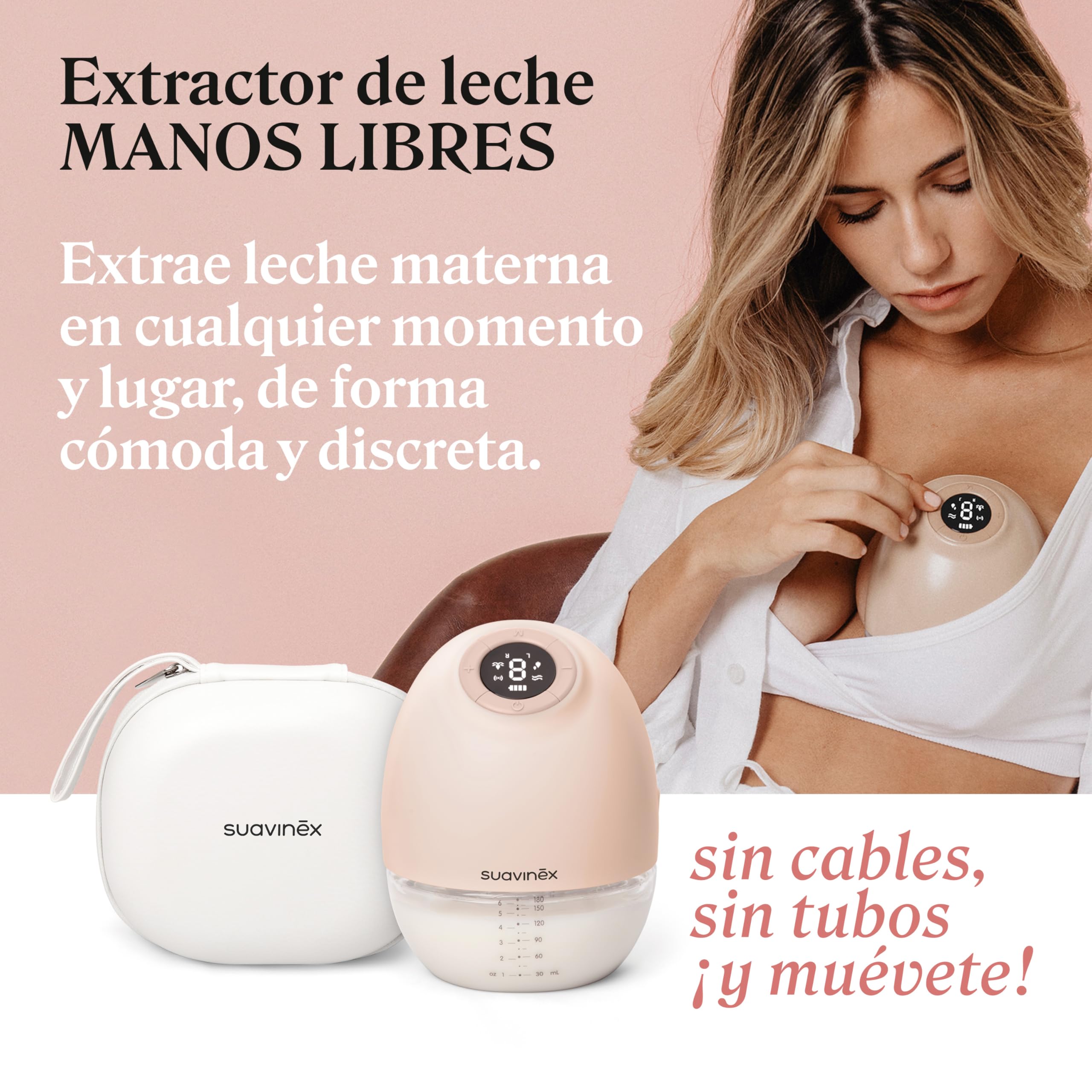suavinex-sacaleches-manos-libres-sin-cables-extractor-de-leche-materna-el-ctrico image 4