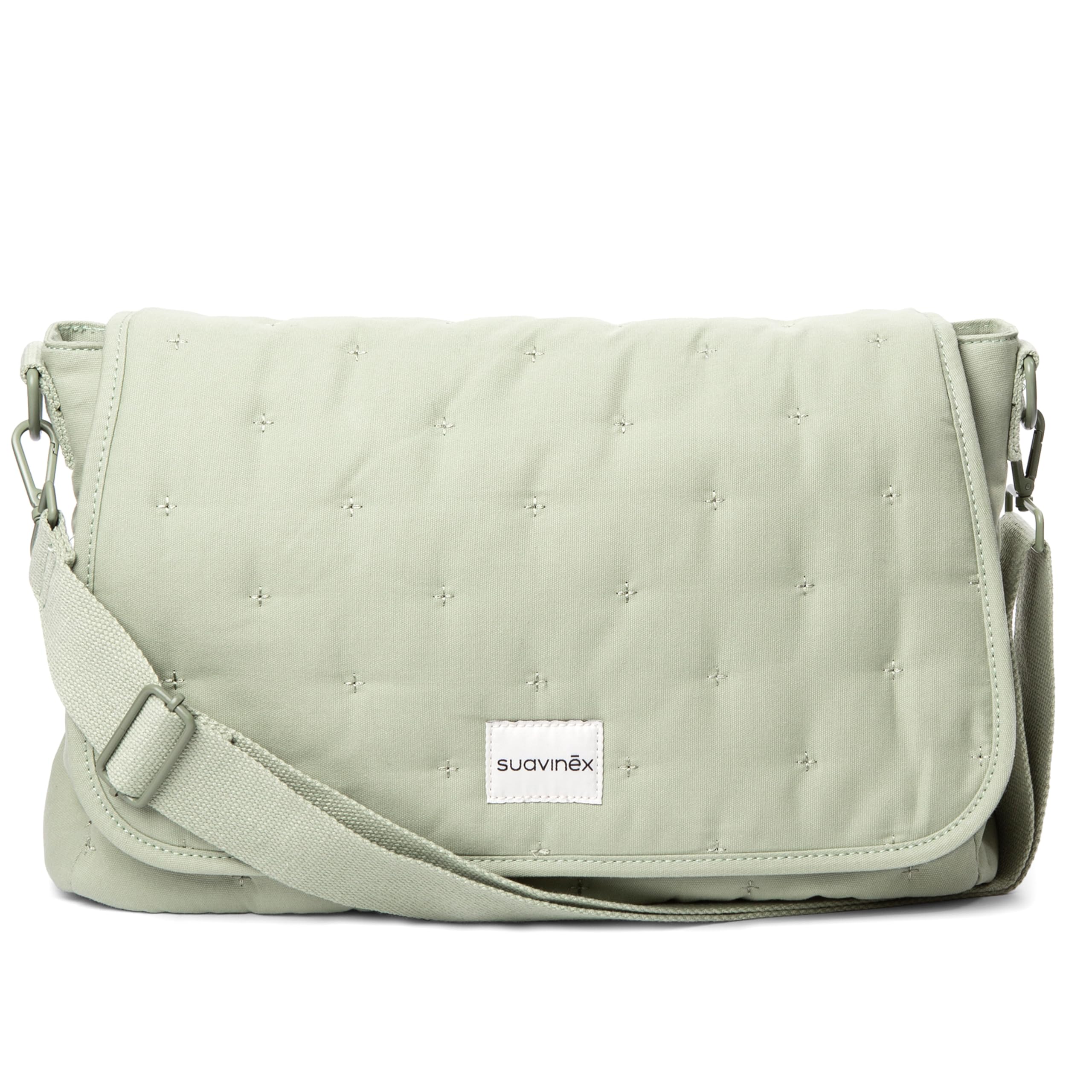 suavinex-bolso-maternidad-bandolera-verde-de-gran-capacidad-11-44-l-asas-ajustab image 1