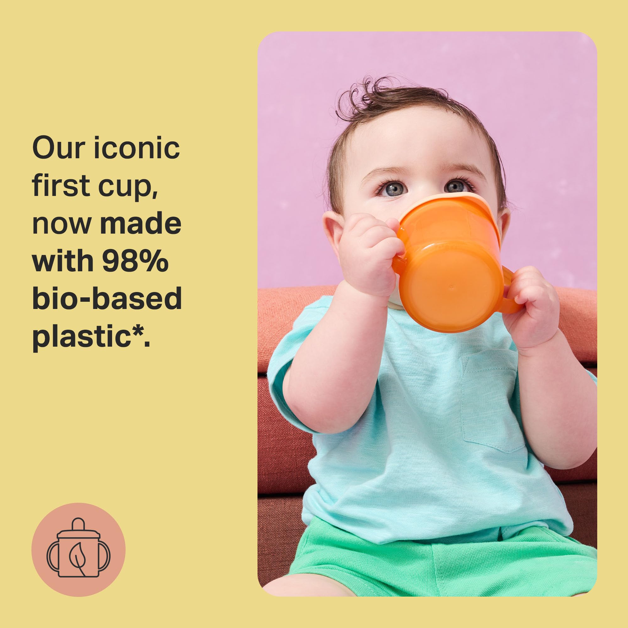 tommee-tippee-first-cup-pack-de-3-vasos-antiderrames-de-flujo-libre-con-boquilla image 2
