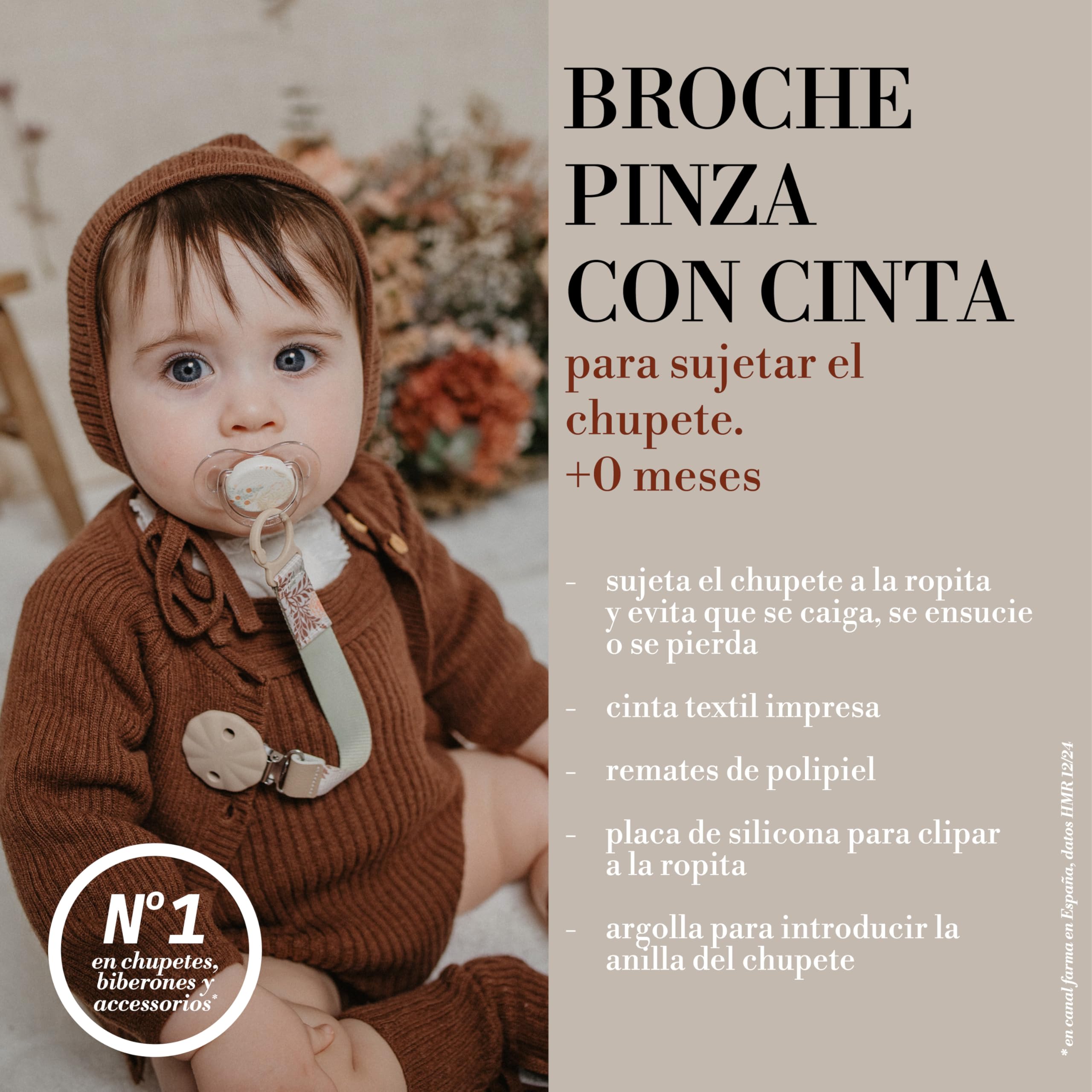 suavinex-poetry-chupetero-de-tela-reversible-con-clip-beige-para-beb-s-0-meses image 6