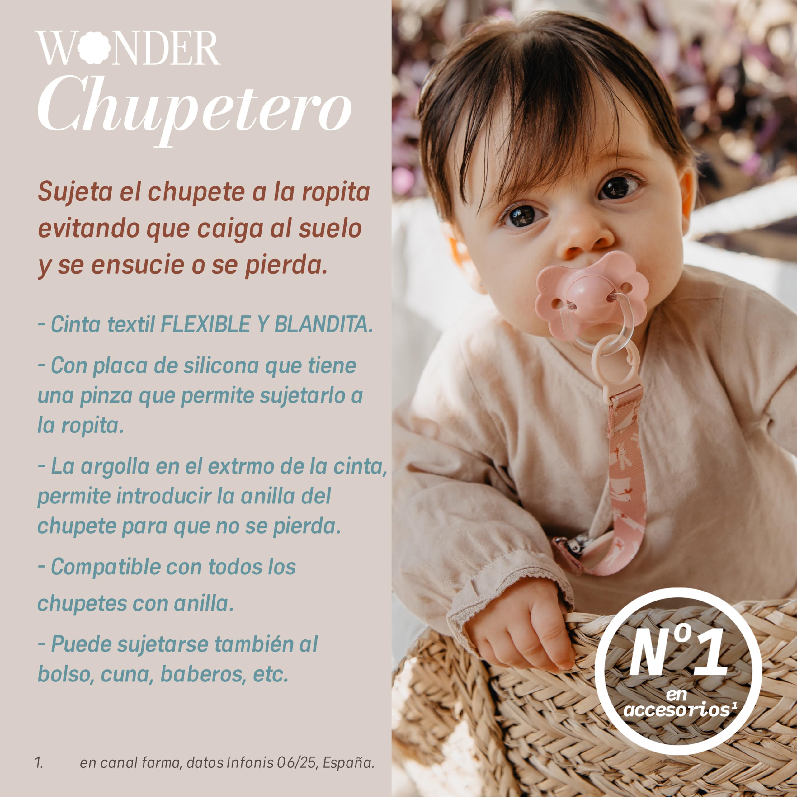 suavinex-wonder-conejitos-rosa-chupetero-de-tela-reversible-con-pinza-para-chupe image 3