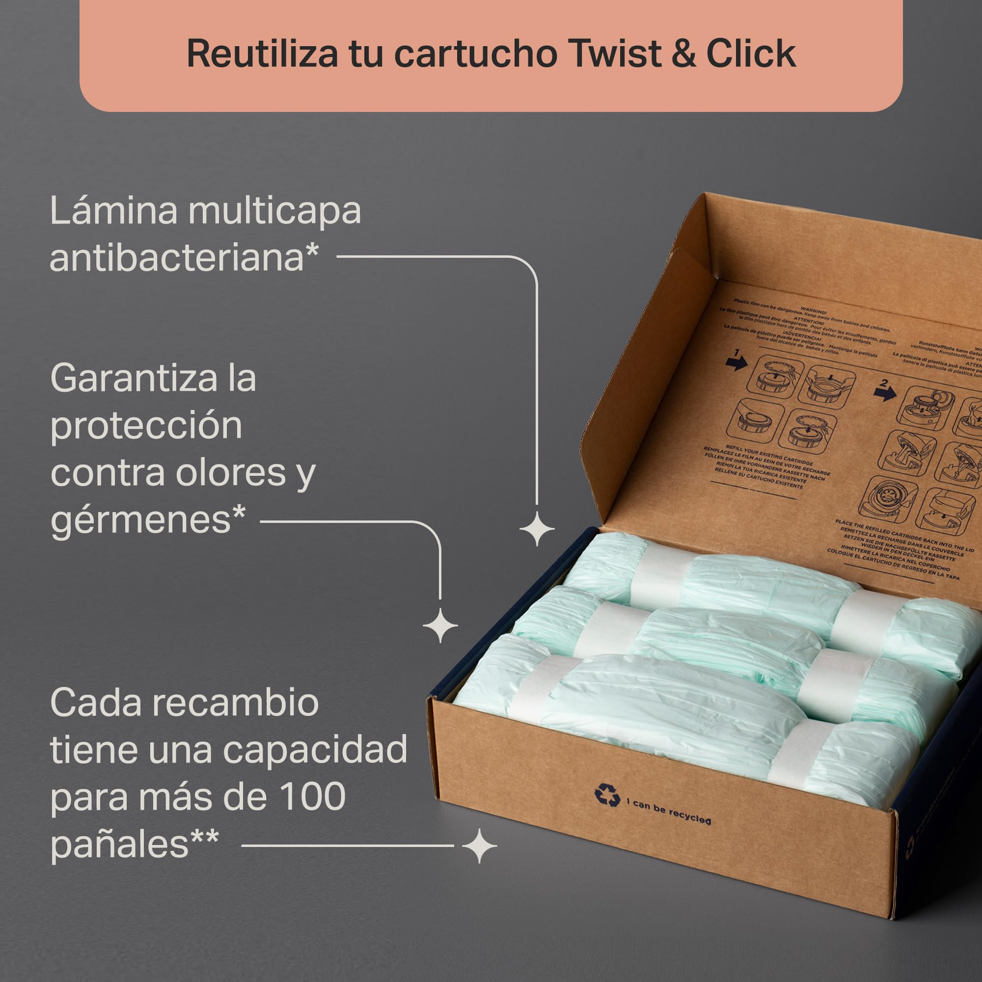 tommee-tippee-twist-click-recambios-para-contenedor-de-pa-ales-pack-de-3-l-minas image 4