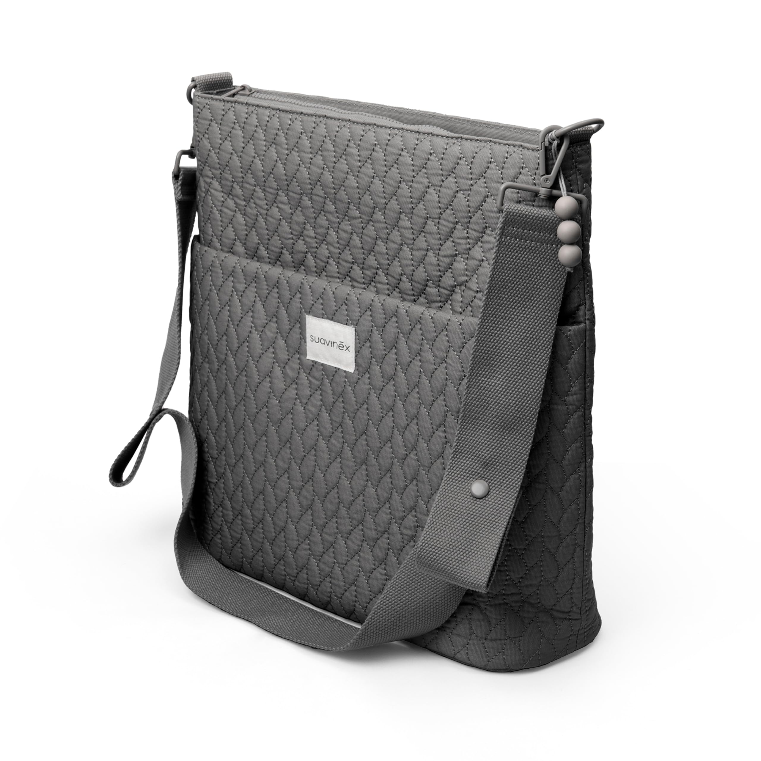 suavinex-bolso-maternidad-tote-bag-gris-gran-capacidad-15-l-asas-ajustables-al-c image 1