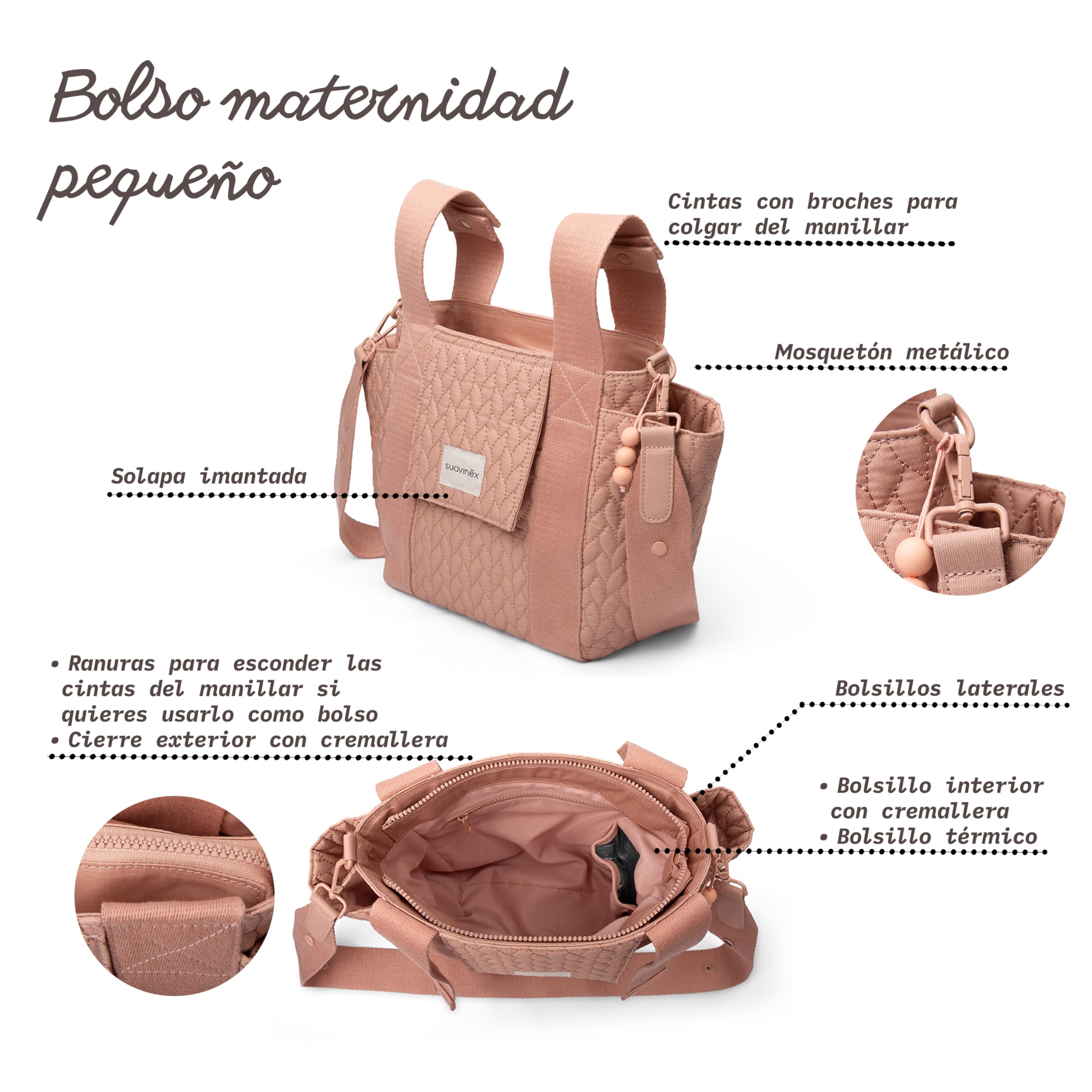 suavinex-bolso-maternidad-organizador-de-carrito-tipo-panera-con-asas-ajustables image 6