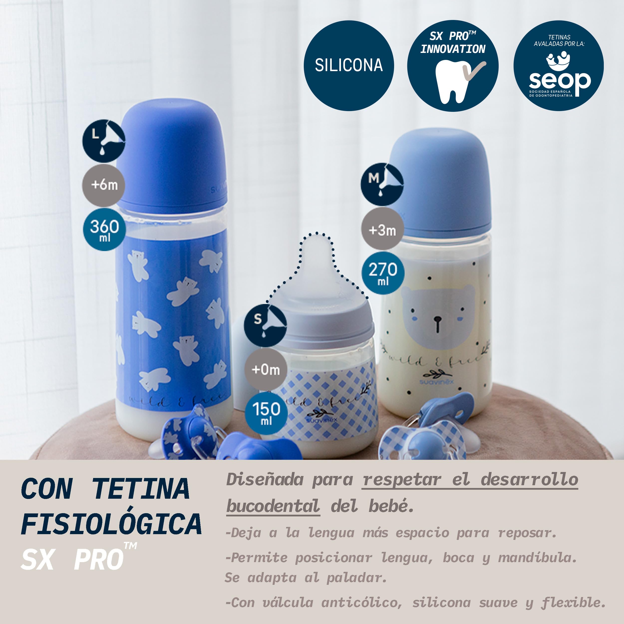 suavinex-pack-de-2-biberones-360-ml-birdies-y-wild-free-azul-tetina-fisiol-gica- image 3