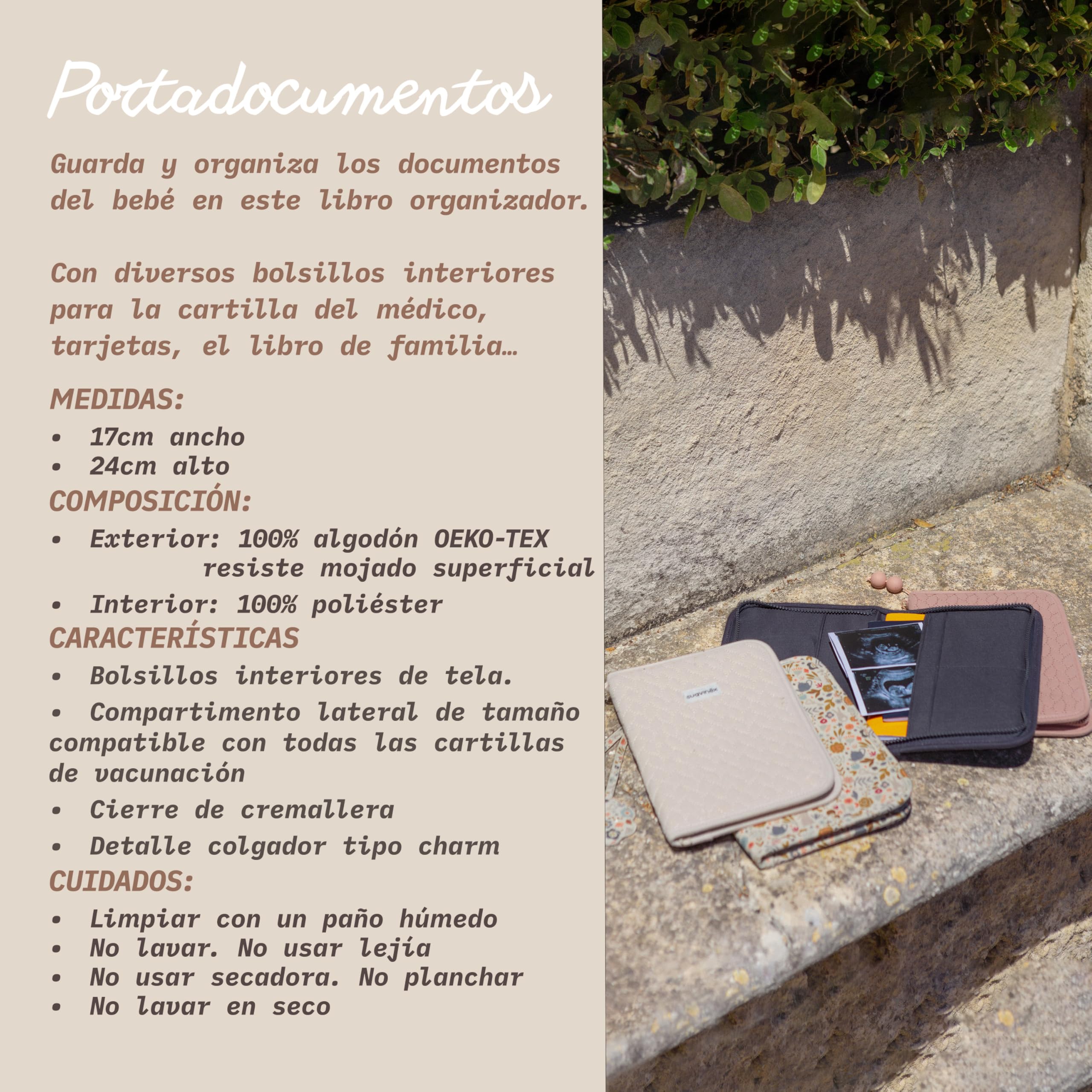 suavinex-portadocumentos-rosa-funda-con-cremallera-para-cartilla-sanitaria-y-doc image 6