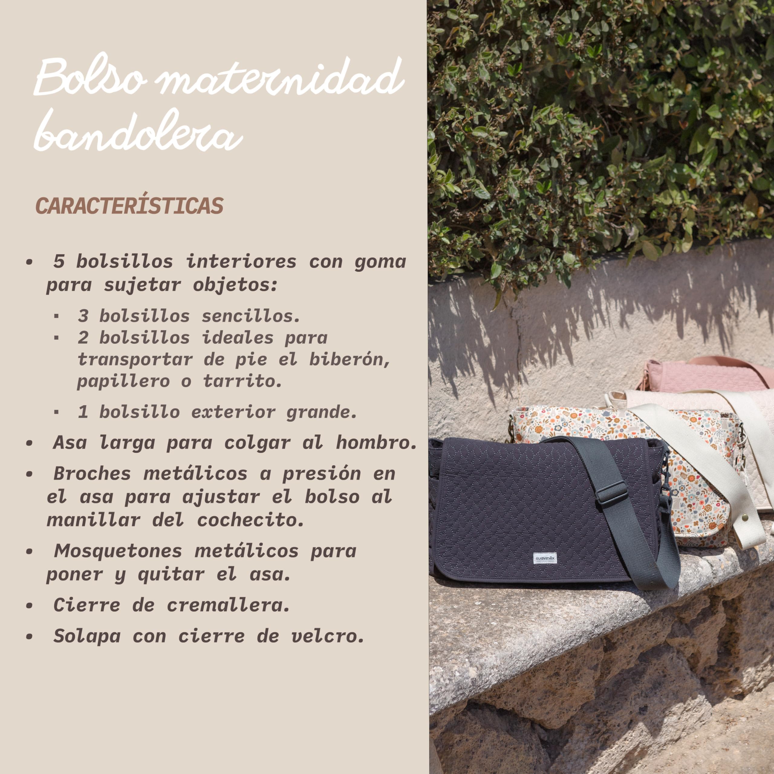 suavinex-bolso-maternidad-bandolera-de-gran-capacidad-asas-ajustables-al-carrito image 7